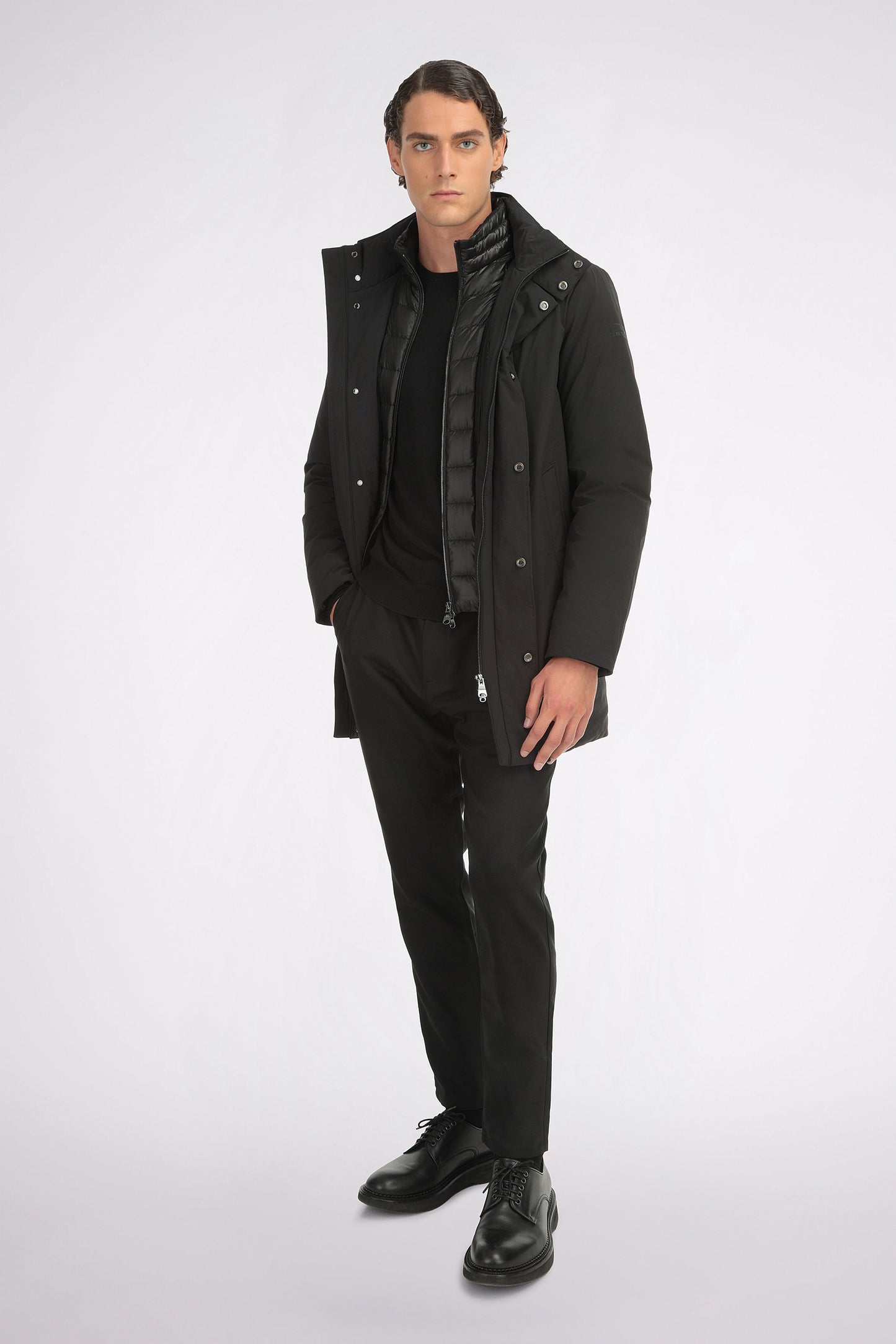 Navy Puffer Coat - Florentinodelure