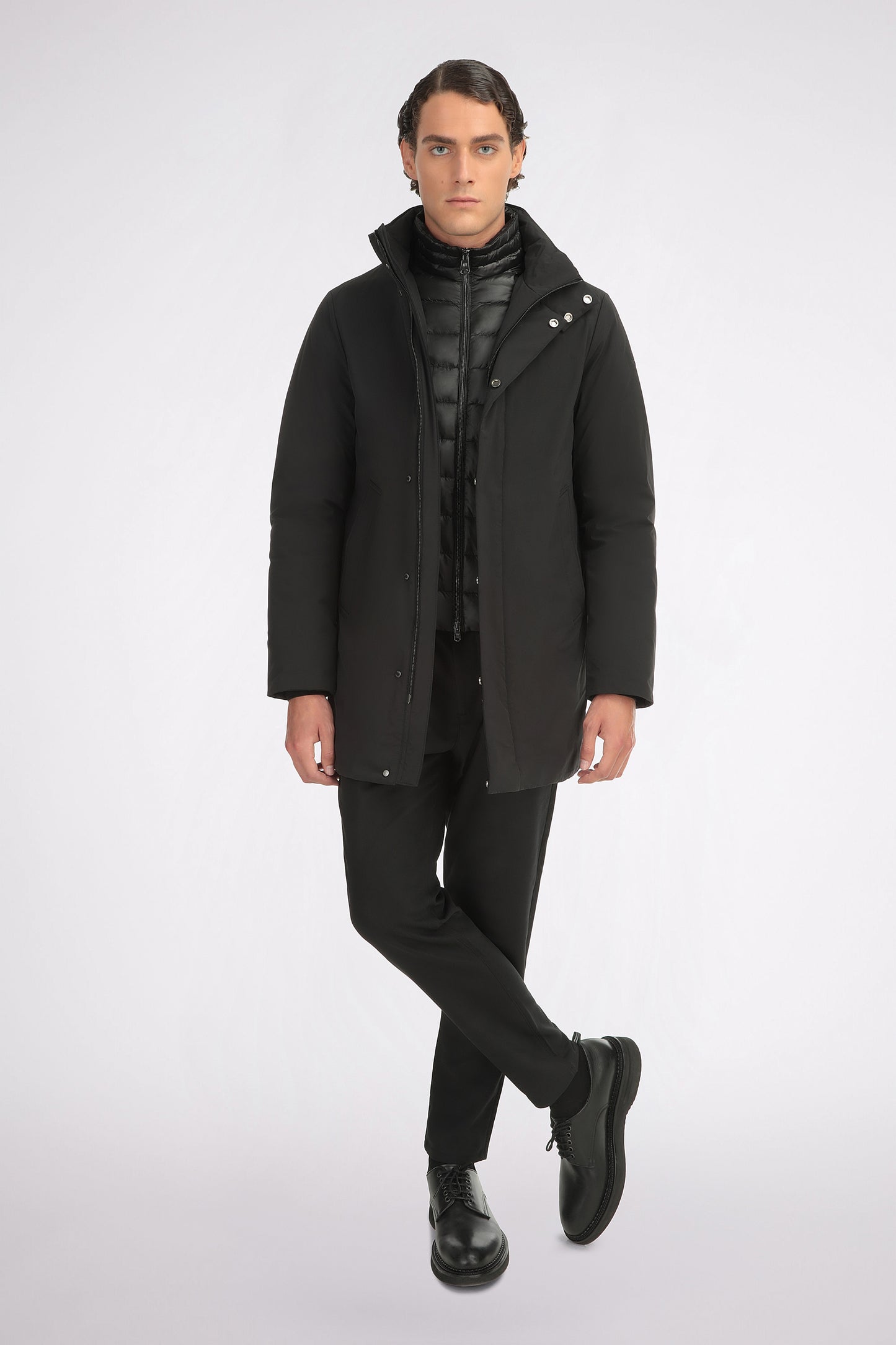 Navy Puffer Coat - Florentinodelure