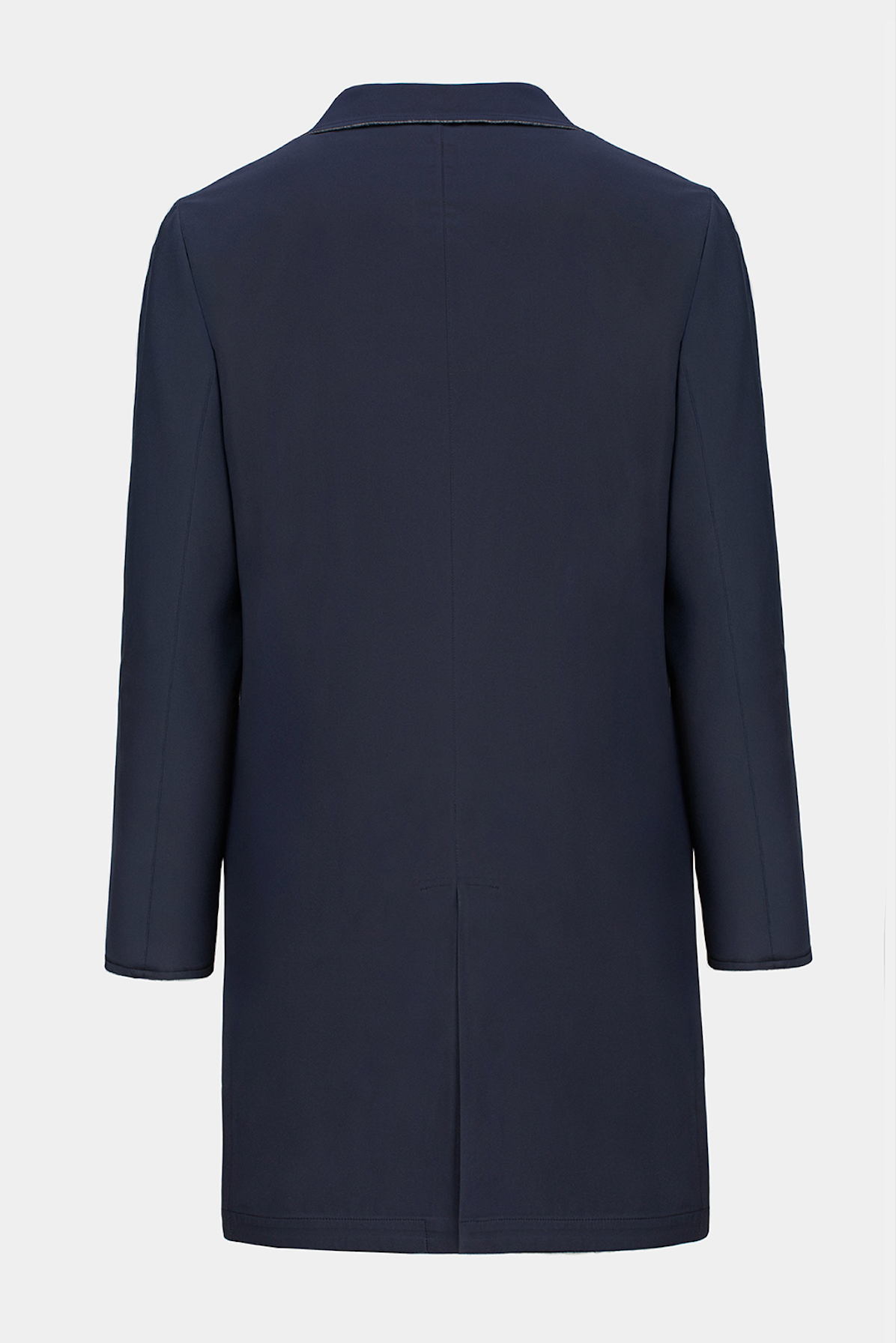 Navy Grey Reversible Trench Coat - Florentinodelure
