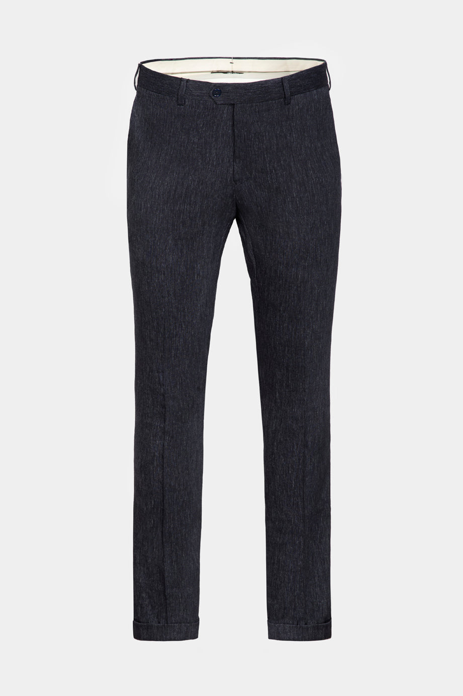 Pantaloni Como Navy SLIM, Florentinodelure, cashmere-linen, culoare bleumarin.