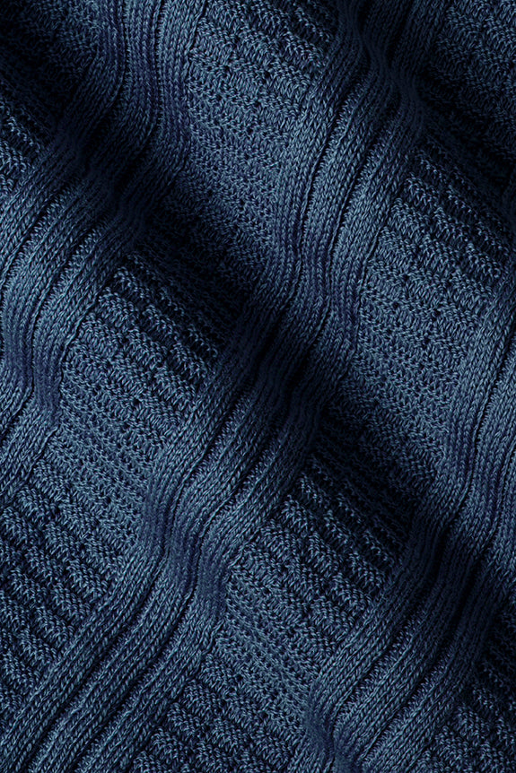 Navy Embroidered Polo - Florentinodelure