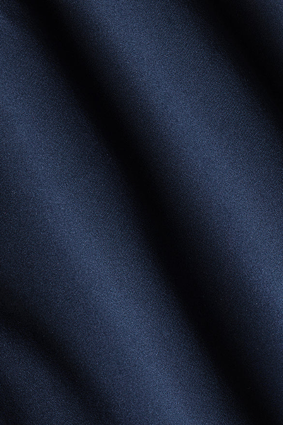 Textură material Spandex navy pentru costum Florentinodelure Flexo, detaliu elegant.