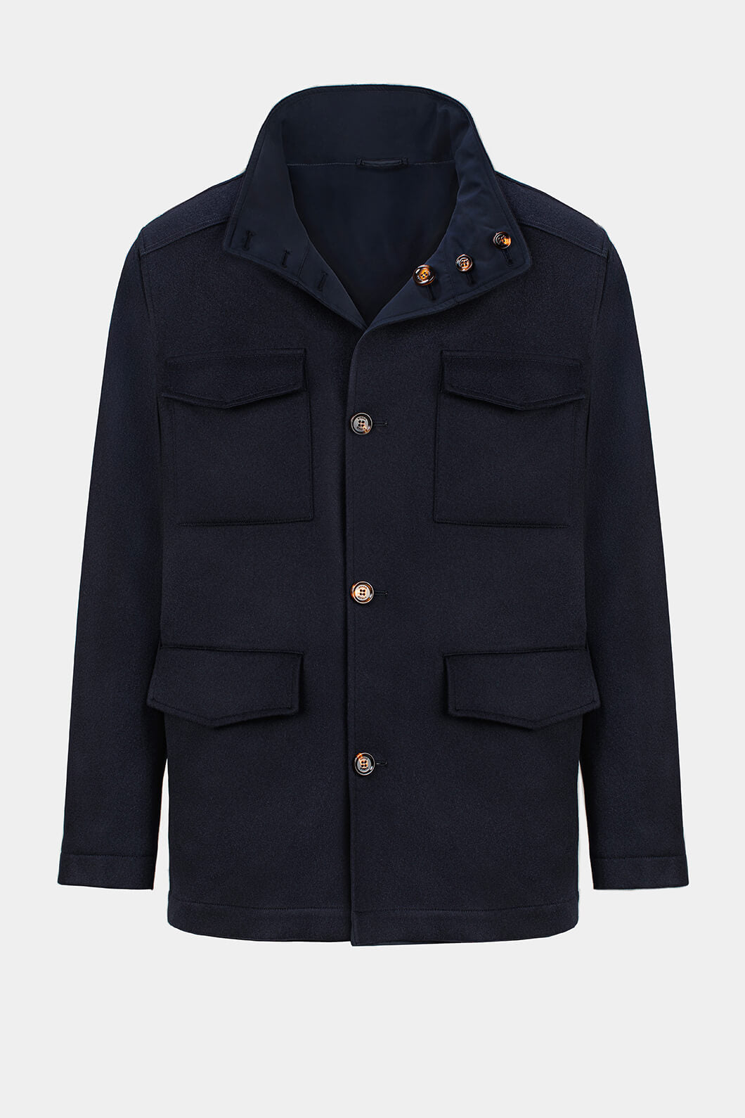 Navy Double Sided Car Coat
