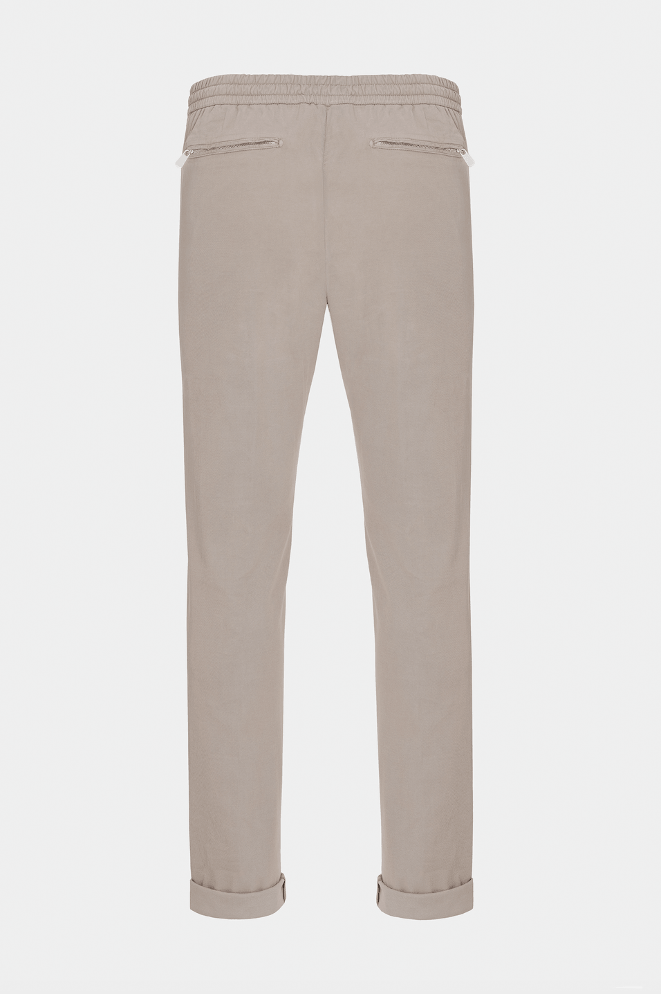 Light Grey Silk Flexo Trousers