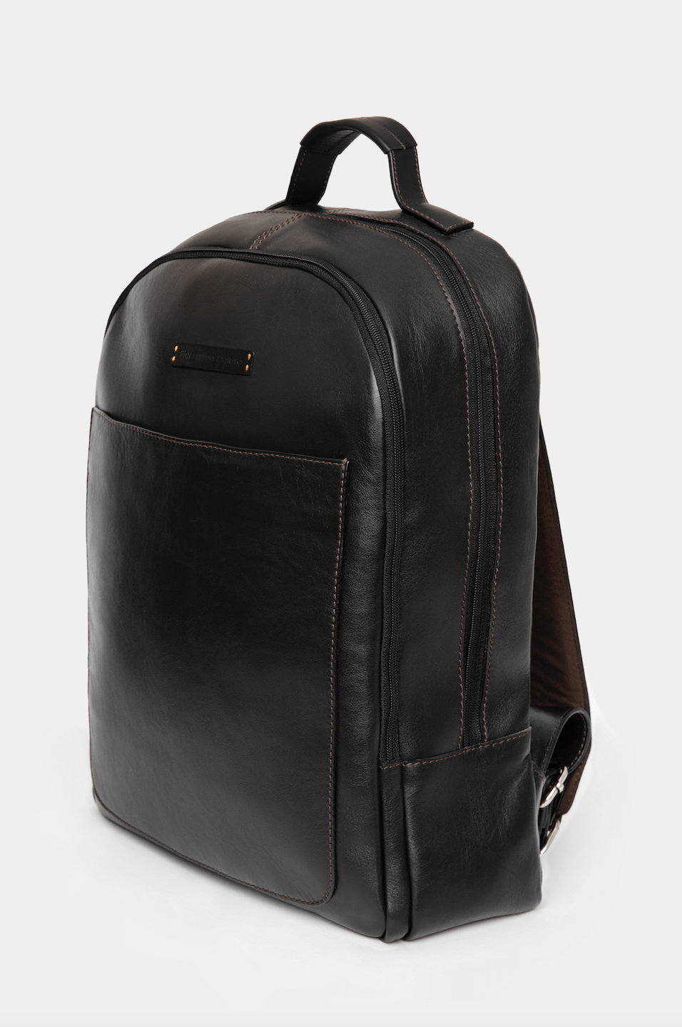 Black Leather Backpack