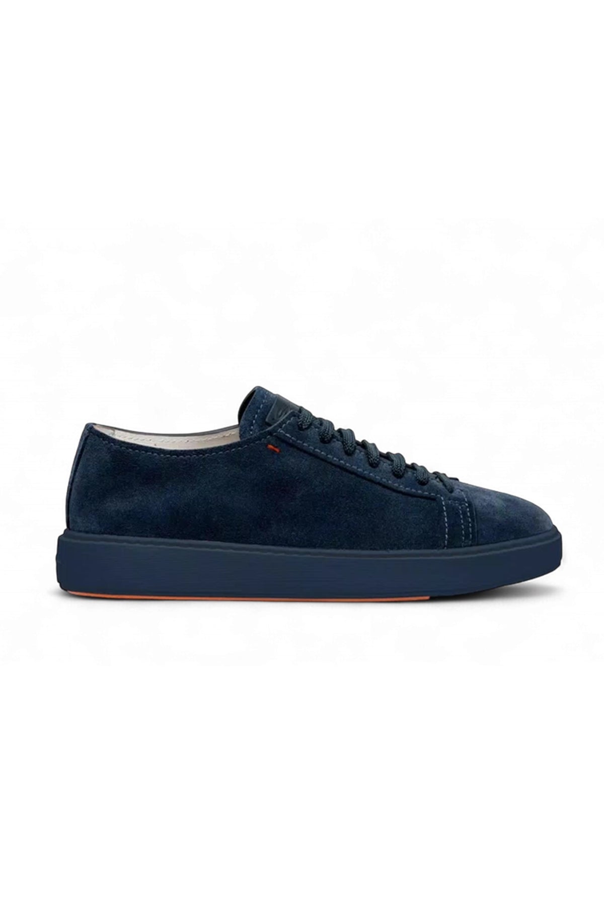 Sneakers Santoni din piele întoarsă bleumarin