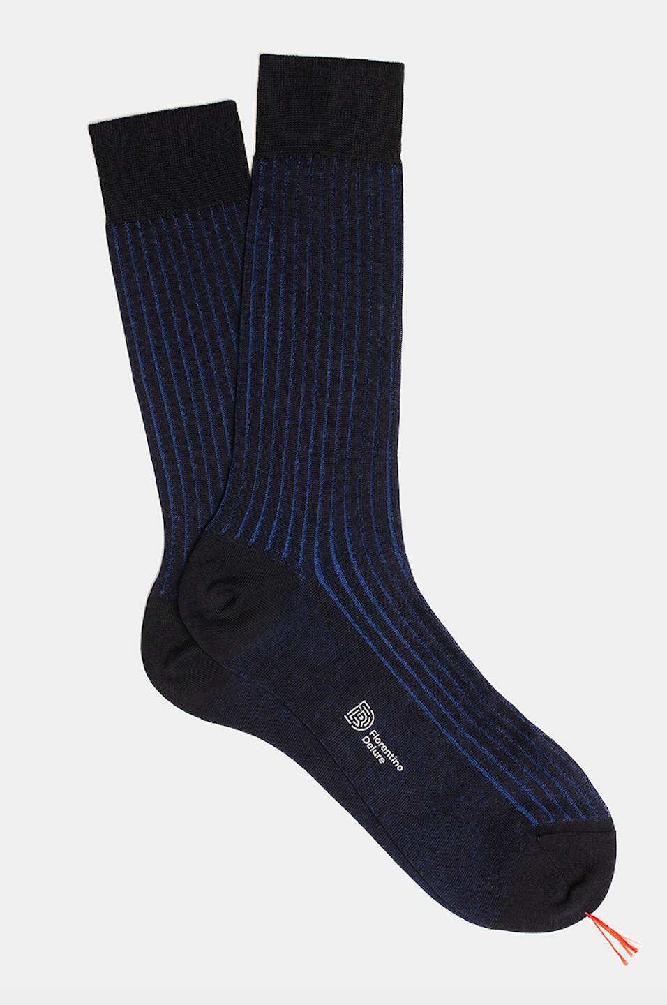 Navy Pinstripe Socks