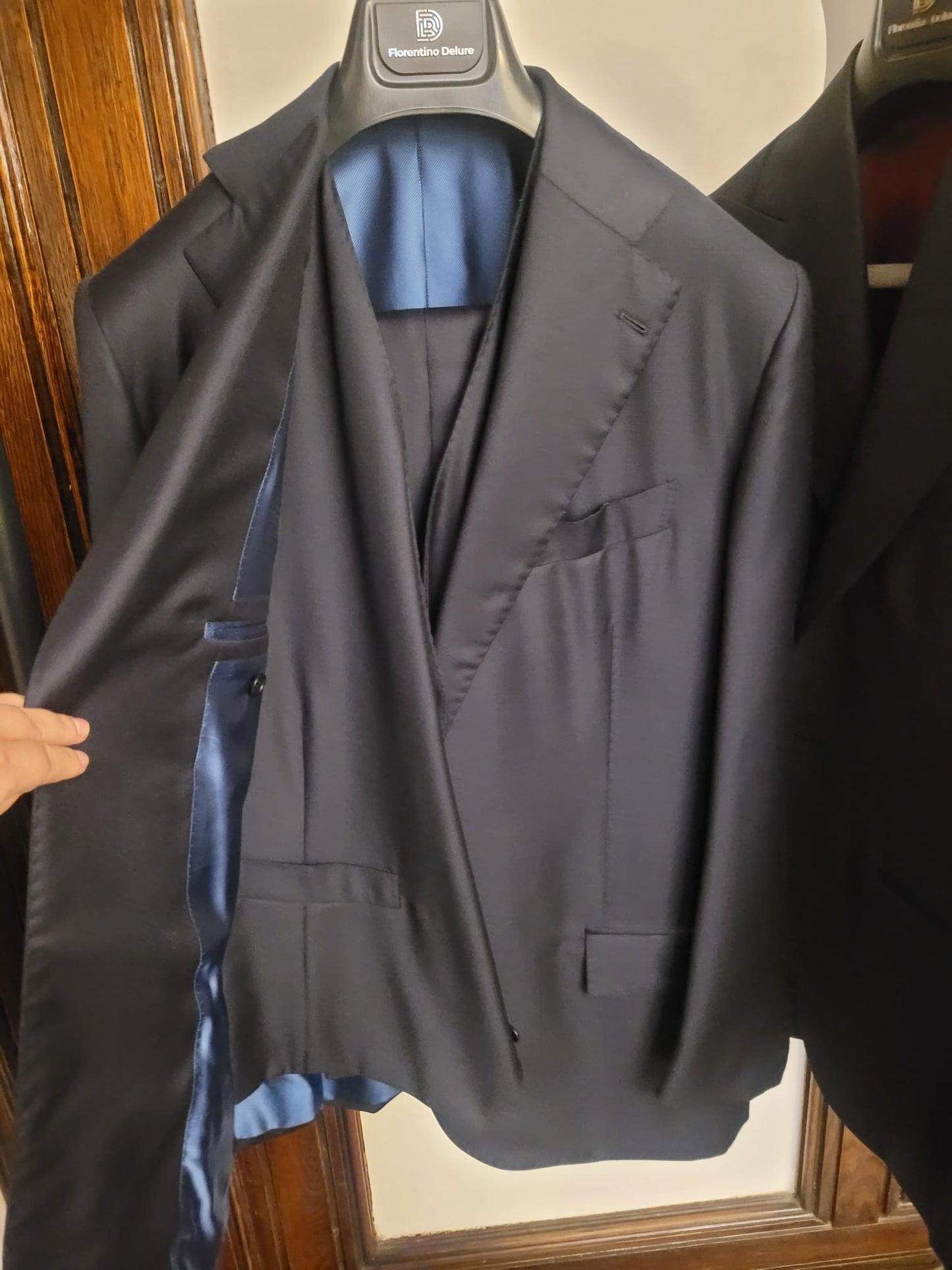 Men's Navy Bespoke Three-Piece Suit