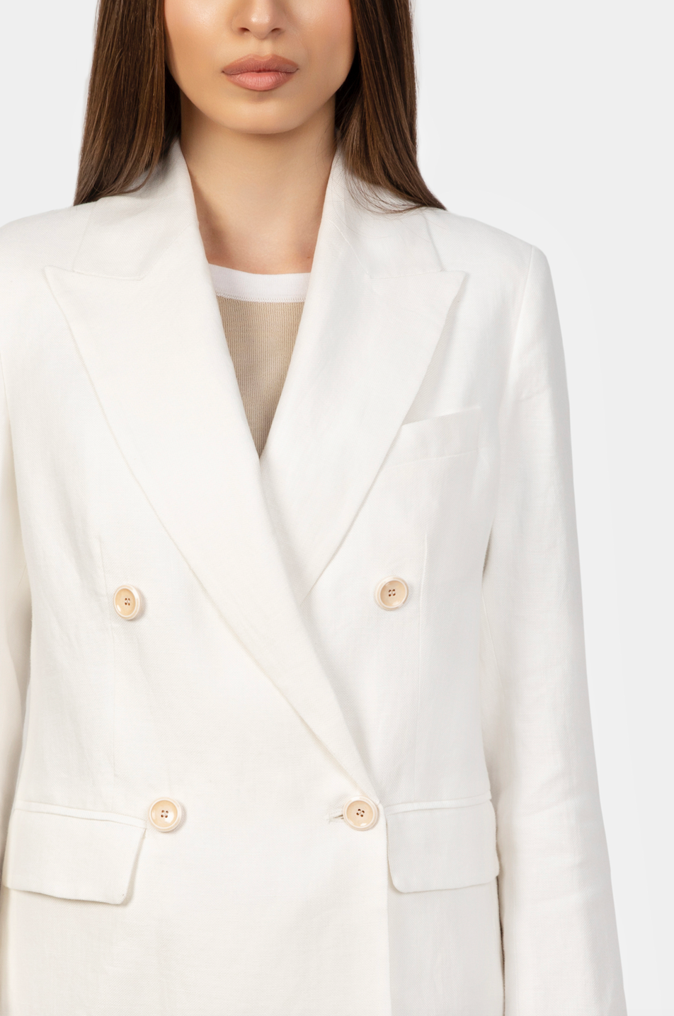 White Linen Luna Jacket - Florentinodelure