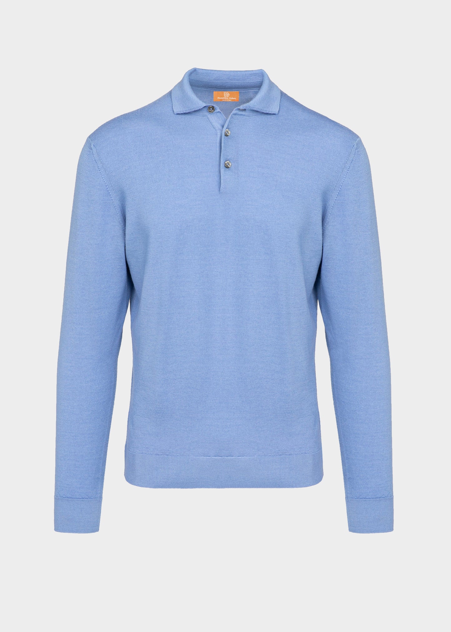 Light Blue Long Sleeve Polo Shirt