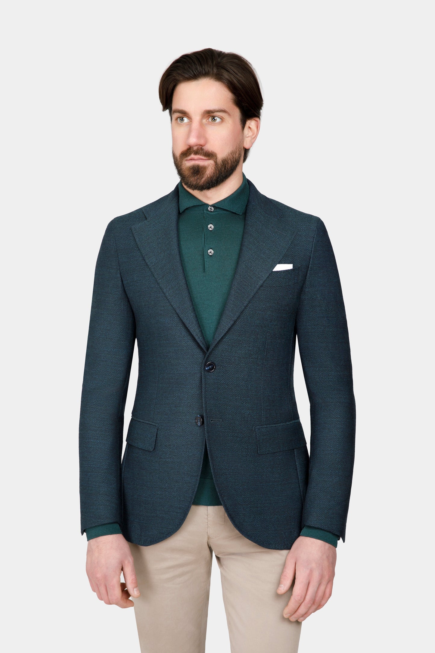 Green Herringbone PHOENIX Jacket