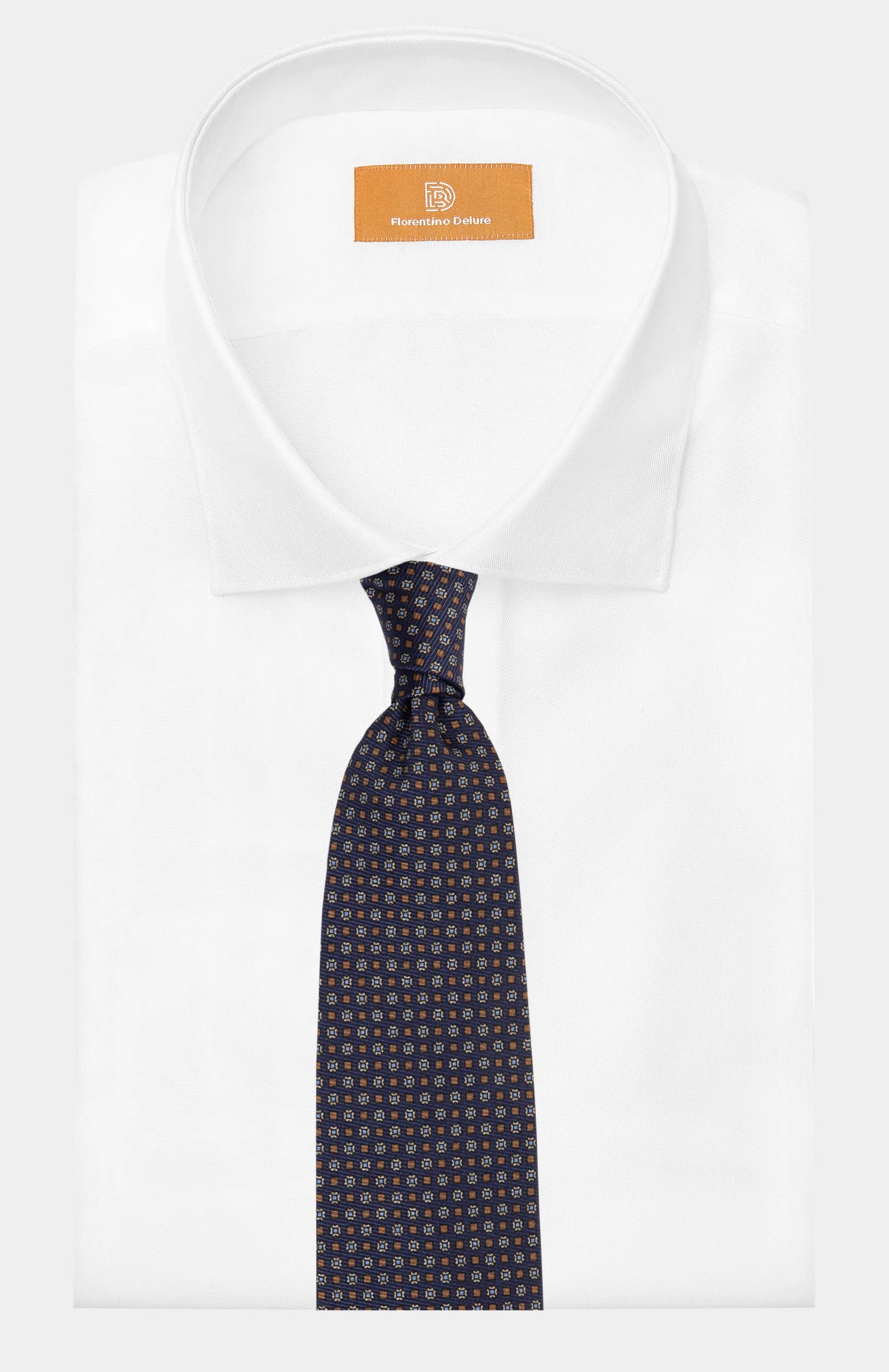 Navy Paisley 7-Fold Tie