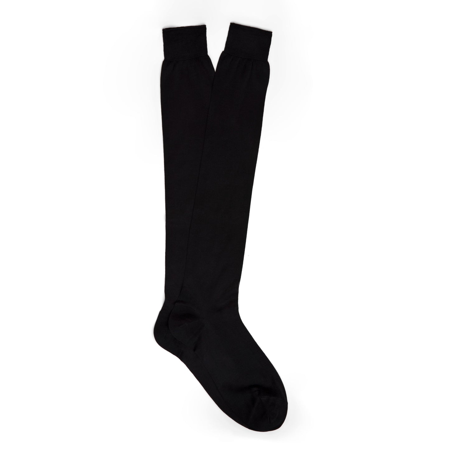 Black Tuxedo Silk Socks