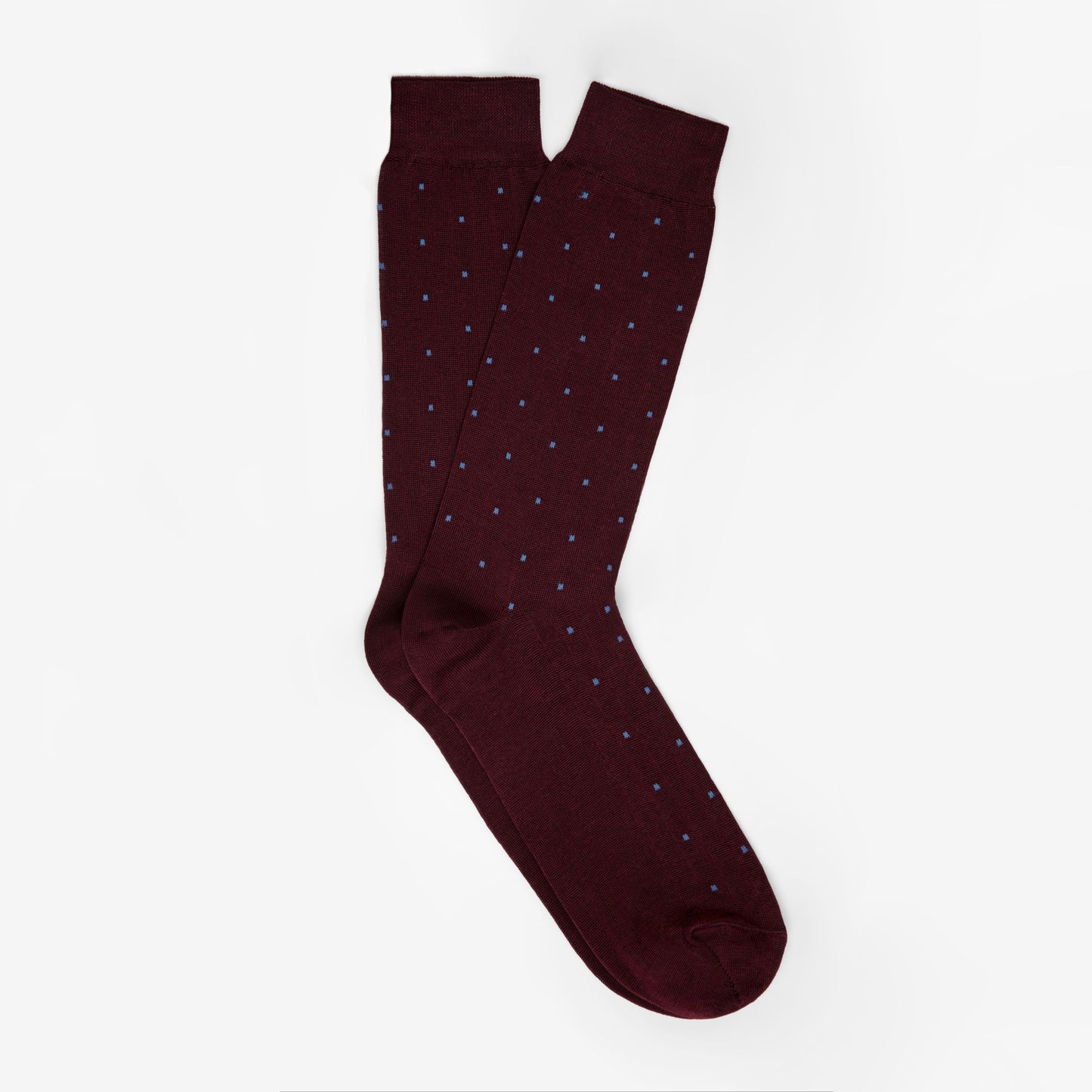 Blue Dot Bordeaux Socks