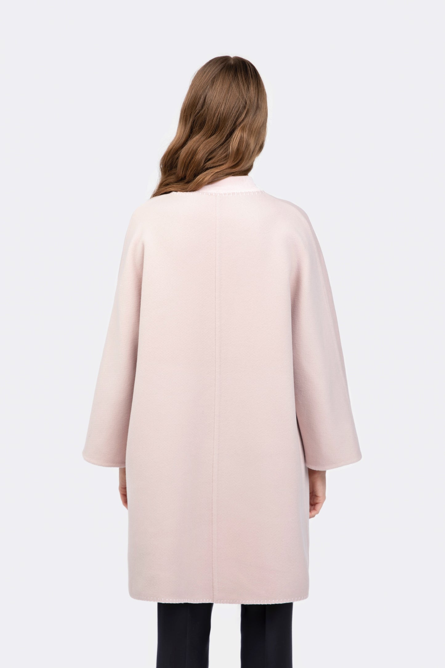 Light Pink Wool Overcoat