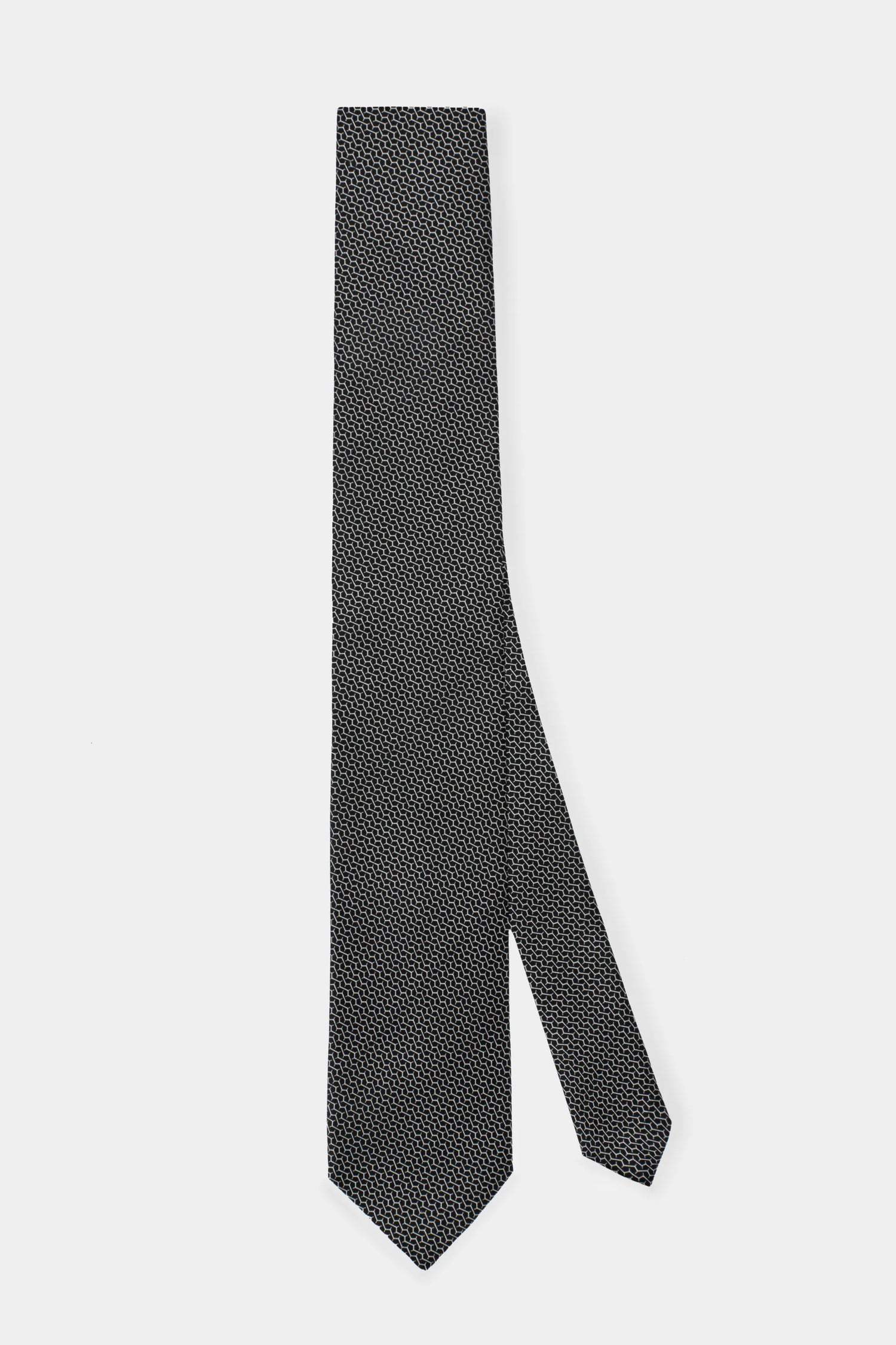 Black Print Tie