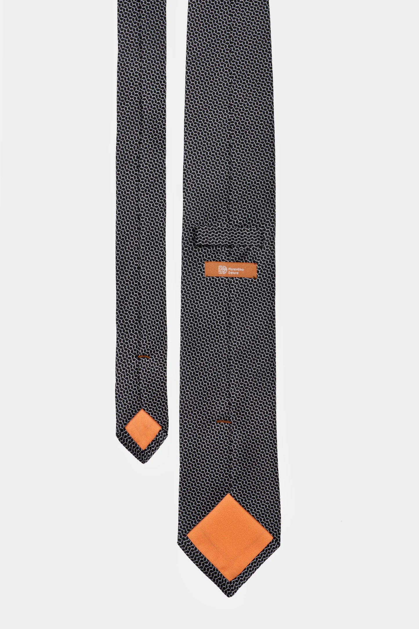 Black Print Tie