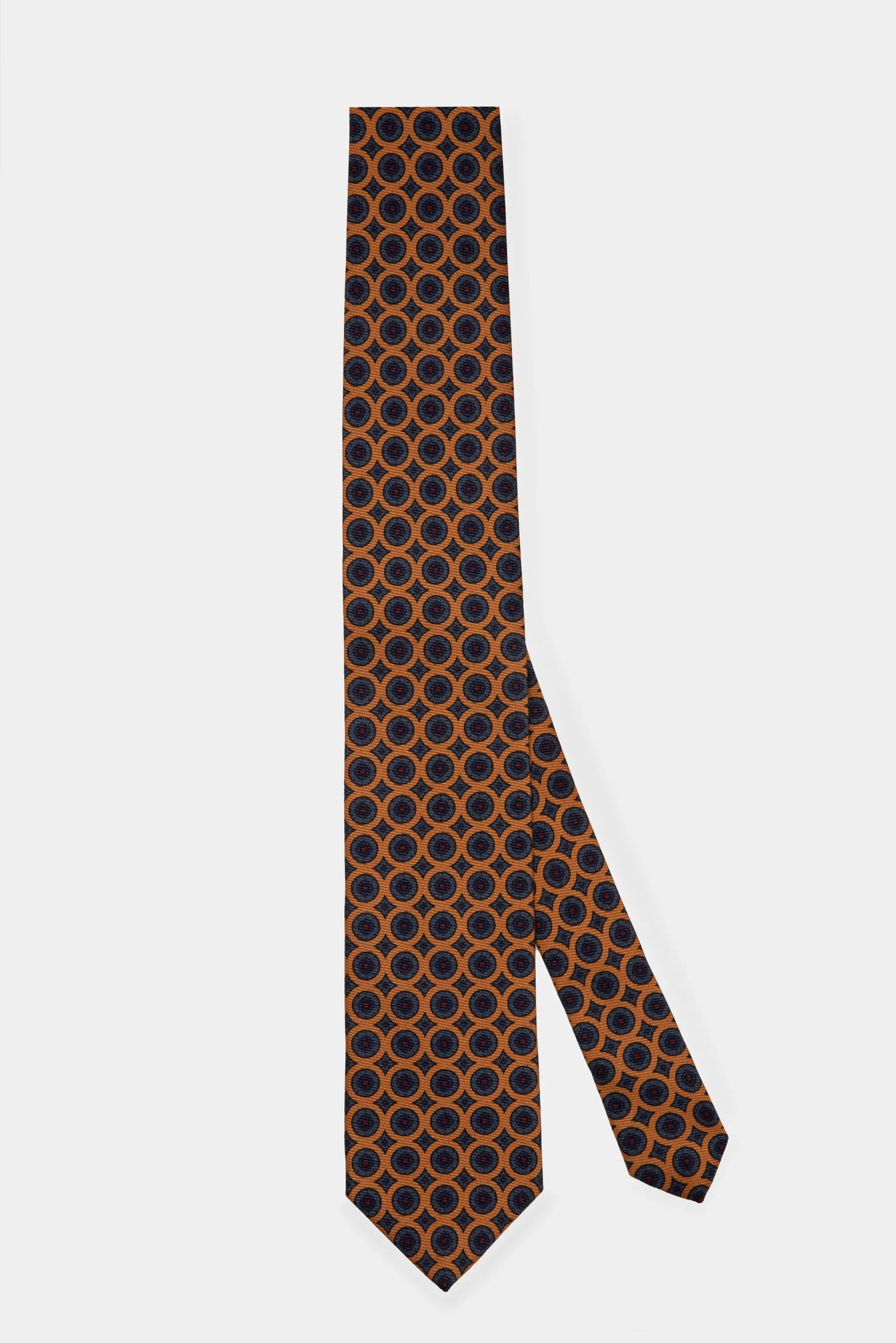 Orange Print Tie