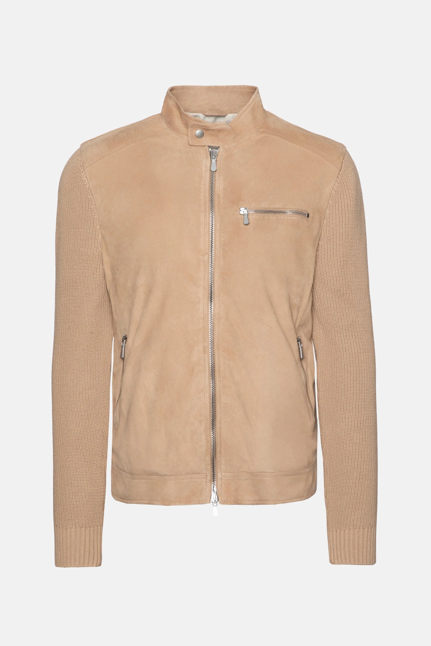 Brown Suede Biker Jacket Menswear Coats & Jackets