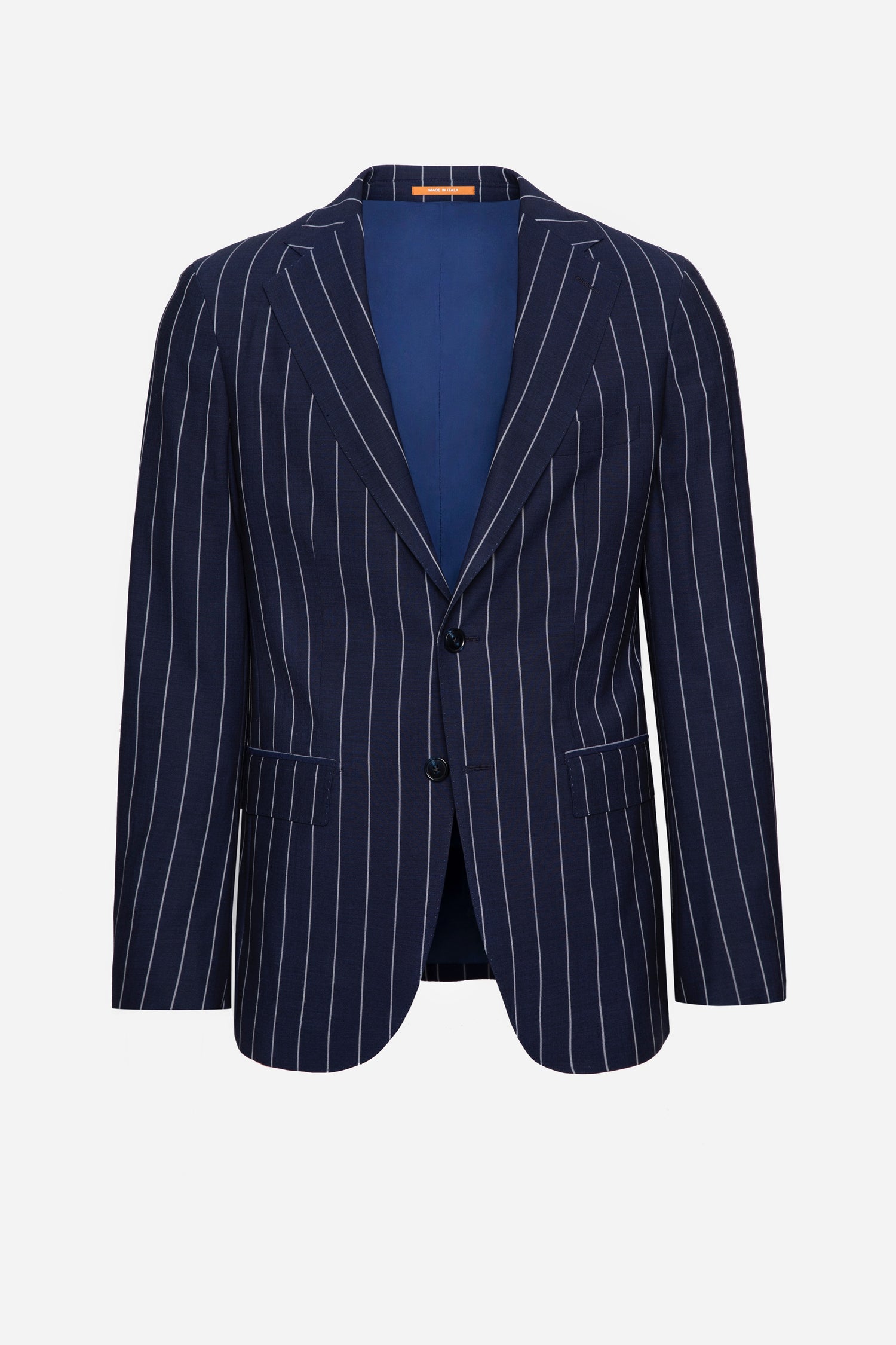 Striped Navy Ego Suit Menswear Business Suits