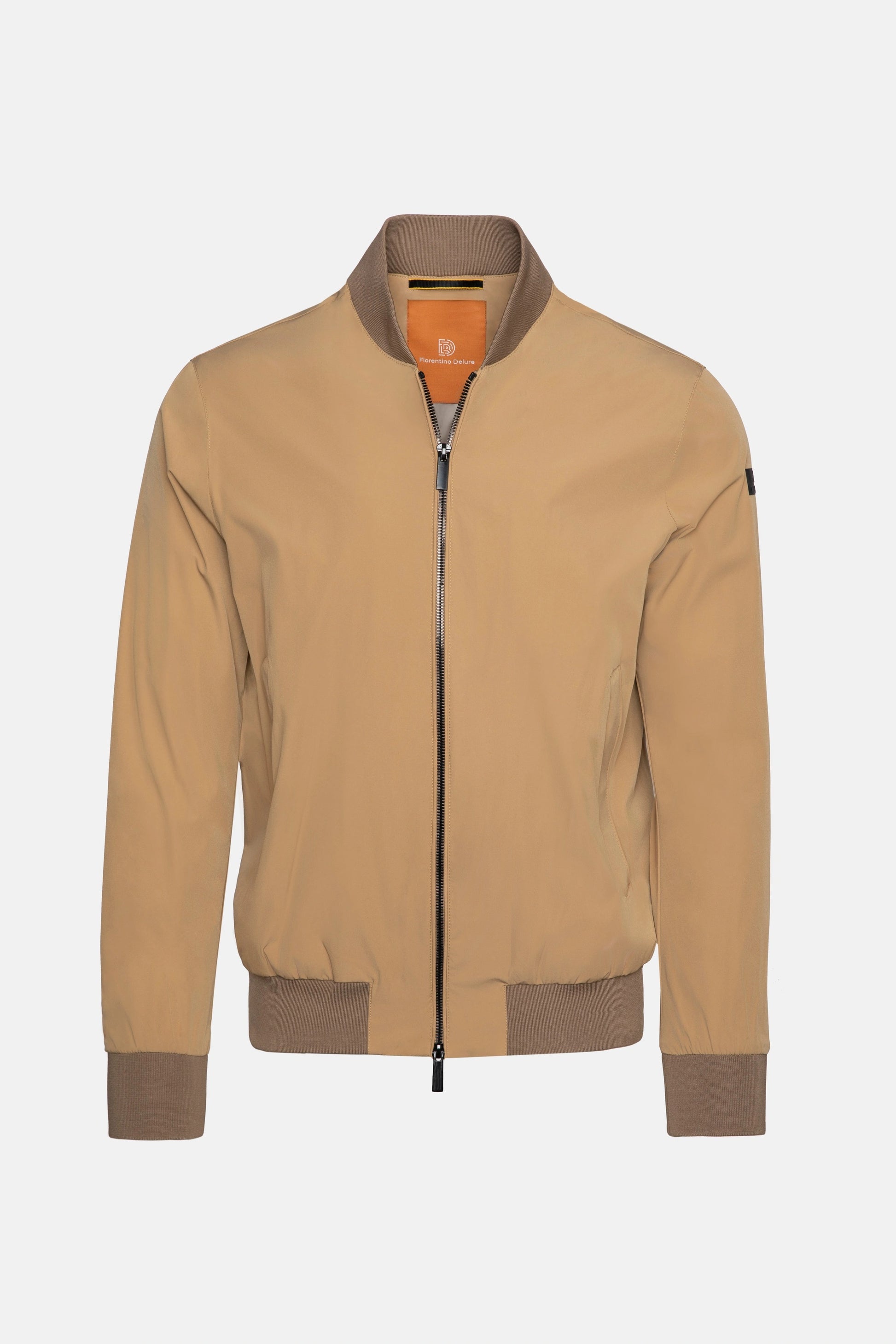Beige Bomber Jacket Menswear Coats & Jackets