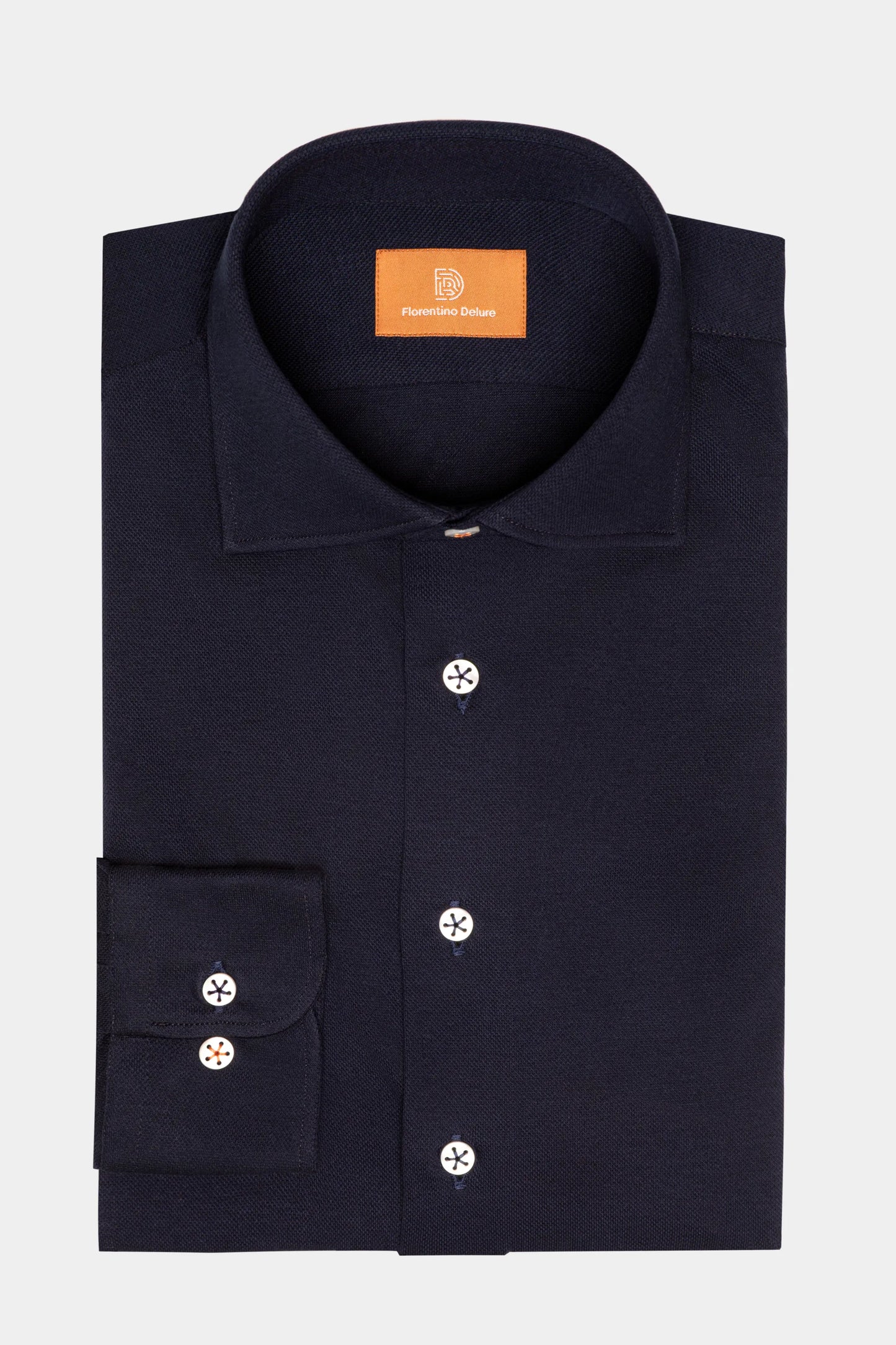Navy Knitted Shirt