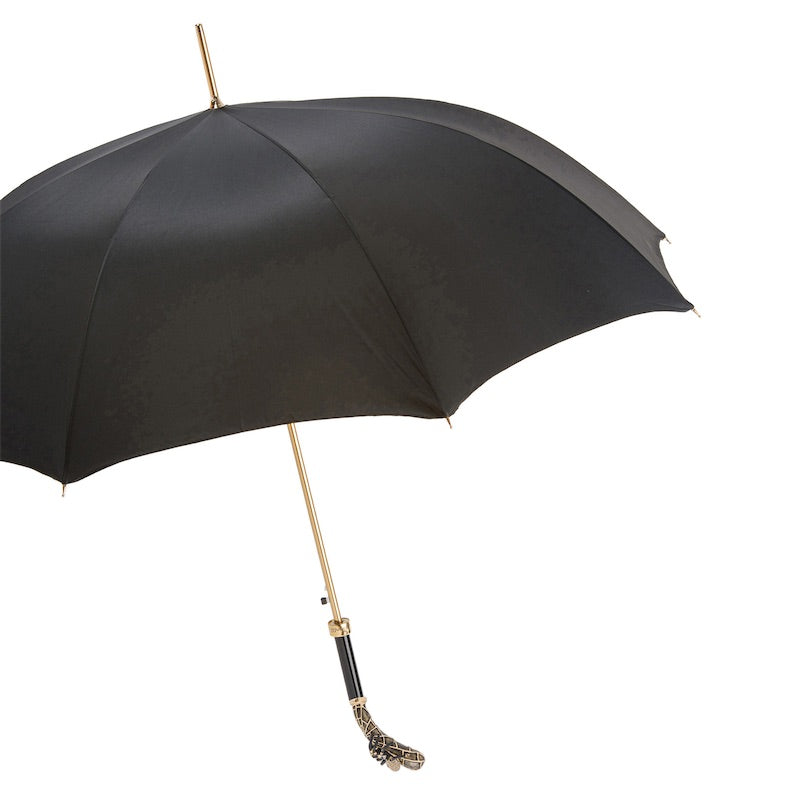 Black Umbrella with Spider Handle