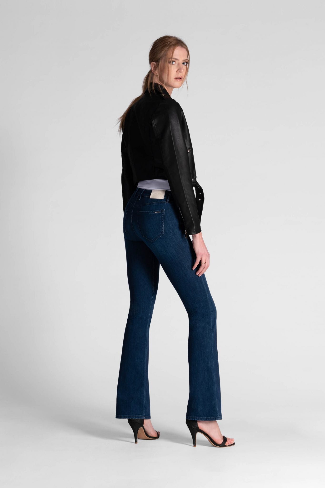 Navy Flared Jeans