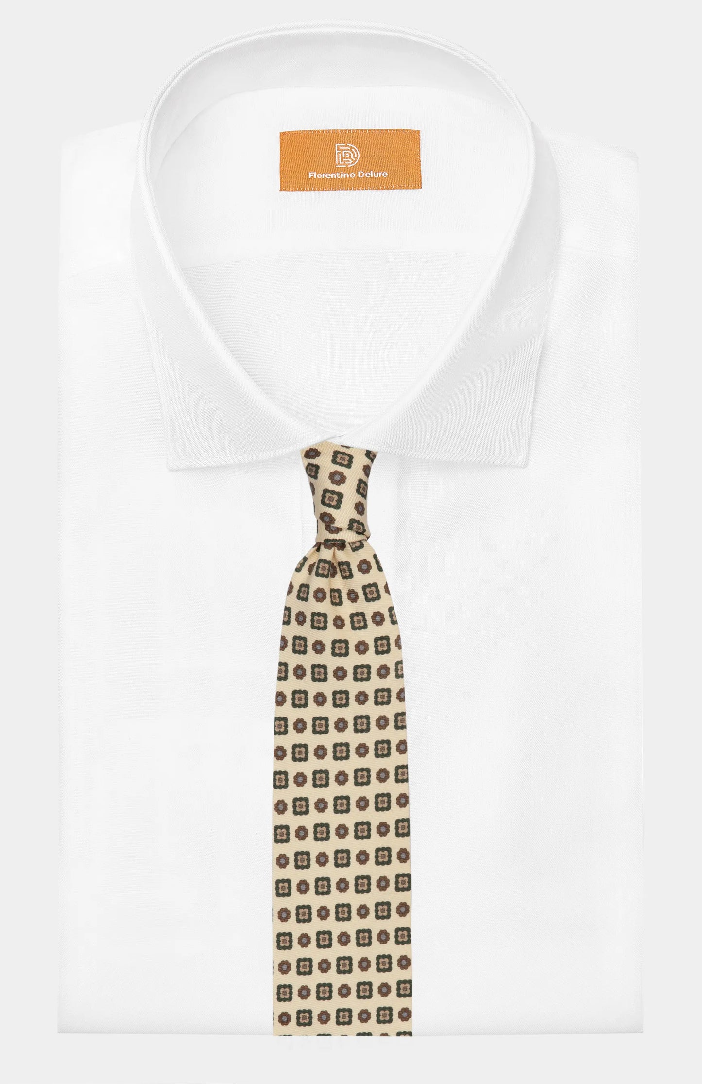 Beige Paisley Tie - Florentinodelure