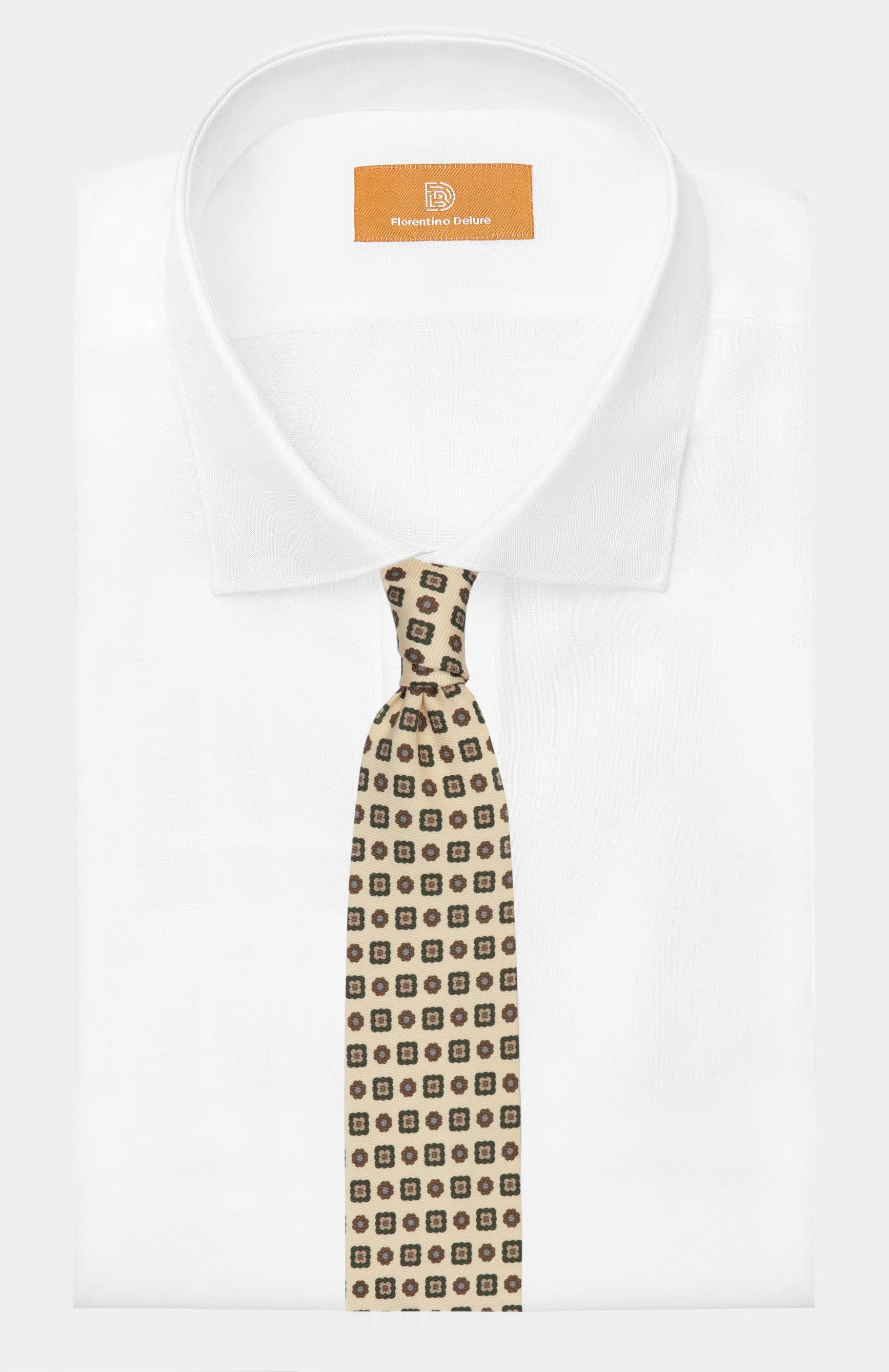 Beige Paisley Tie - Florentinodelure