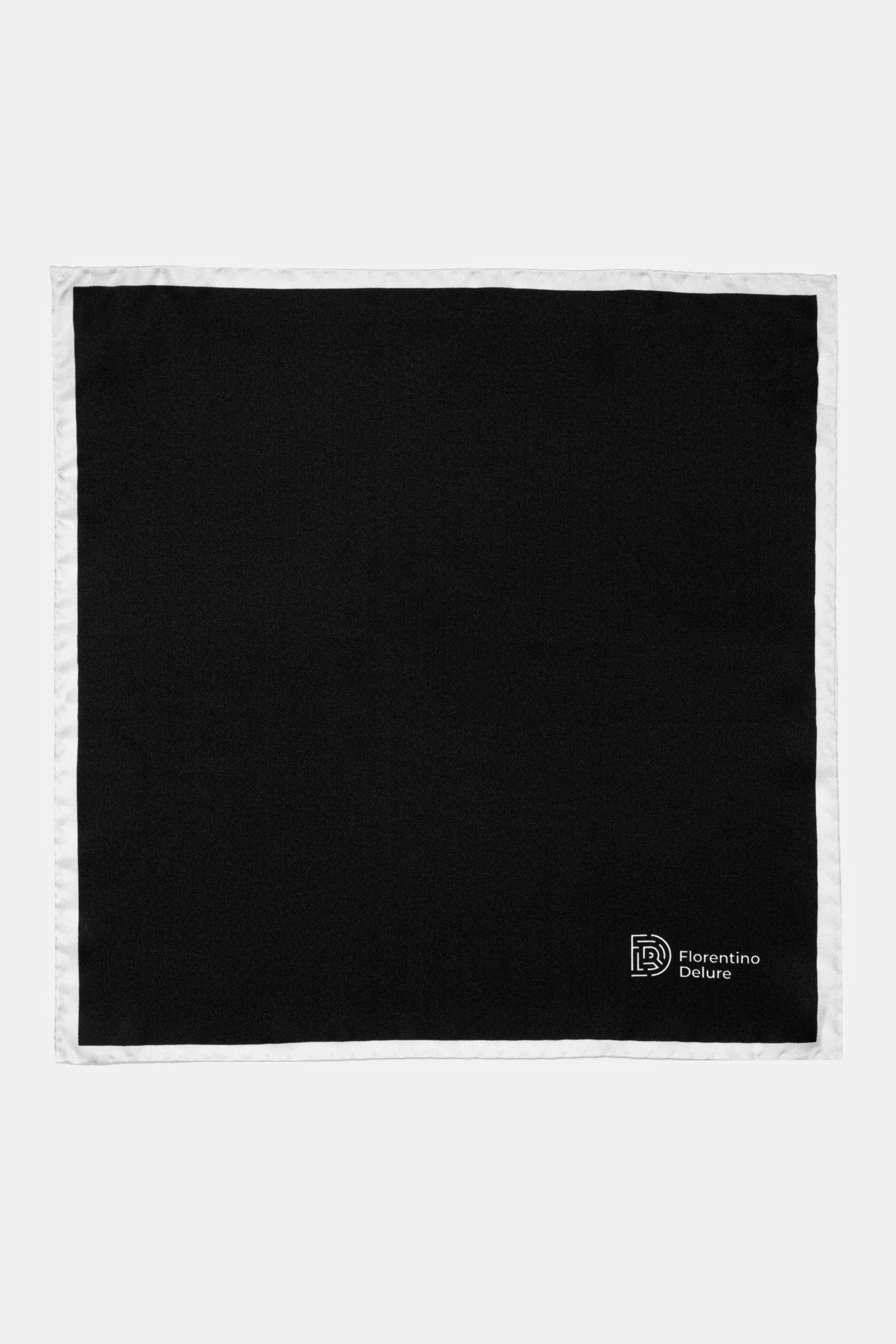 Black Plain Pocket Square - Florentinodelure