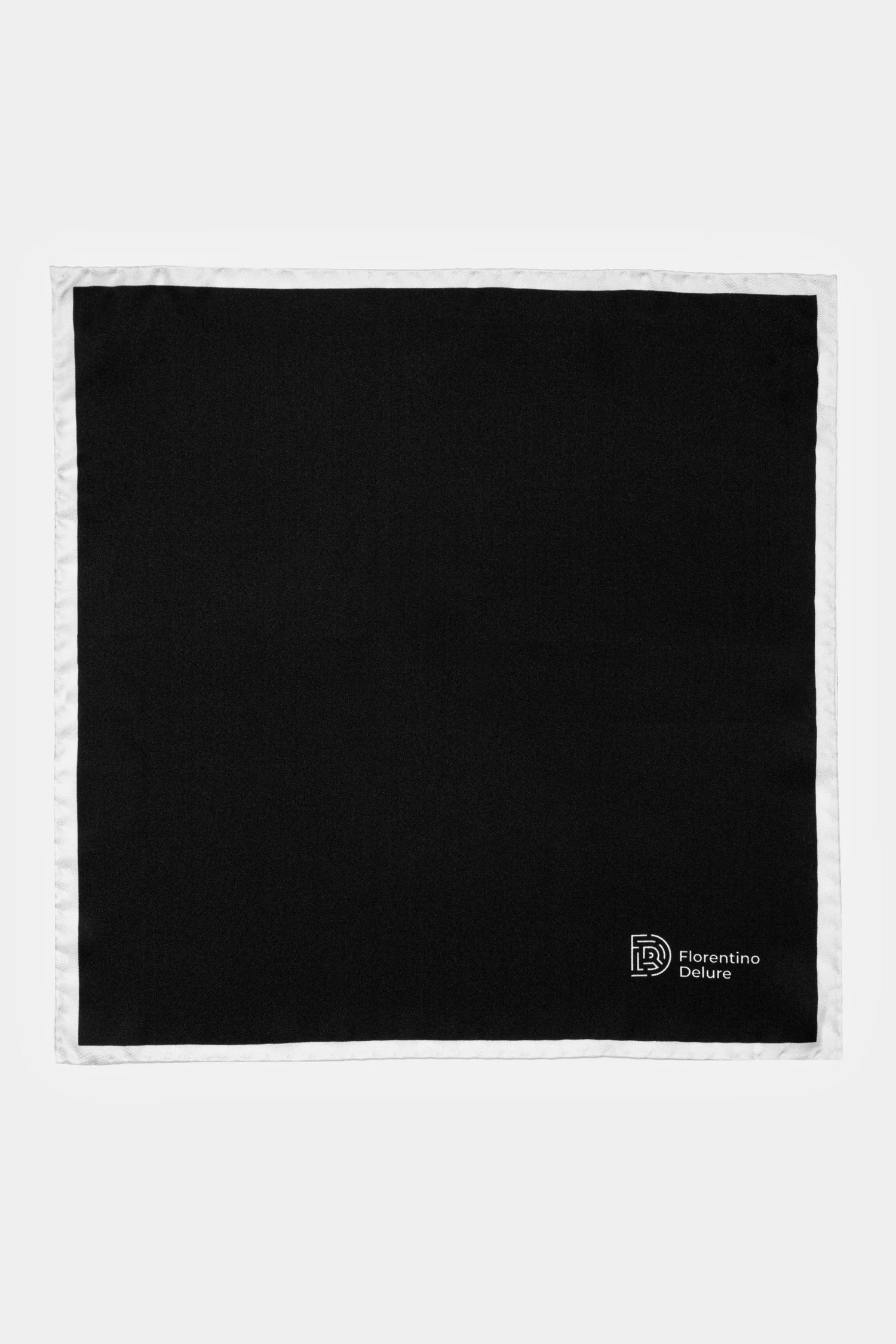 Black Plain Pocket Square - Florentinodelure