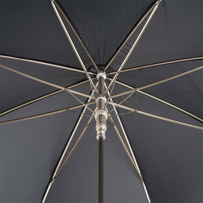 Interior umbrelă neagră cu spițe metalice, detaliu Florentinodelure.