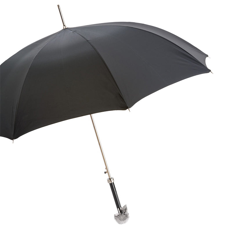 Black Umbrella with Skull Handle - Florentinodelure