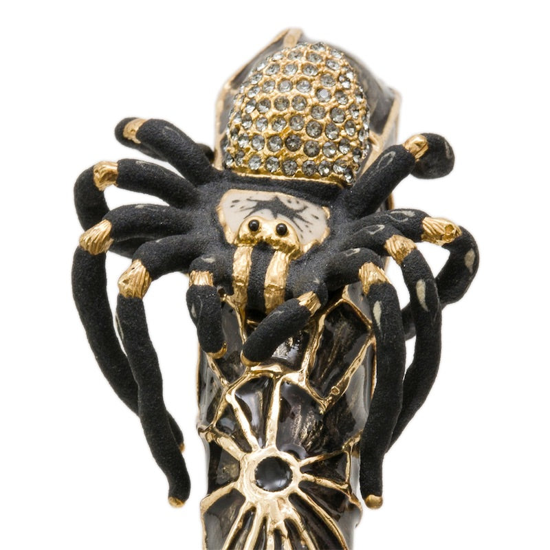 Black Umbrella with Spider Handle - Florentinodelure