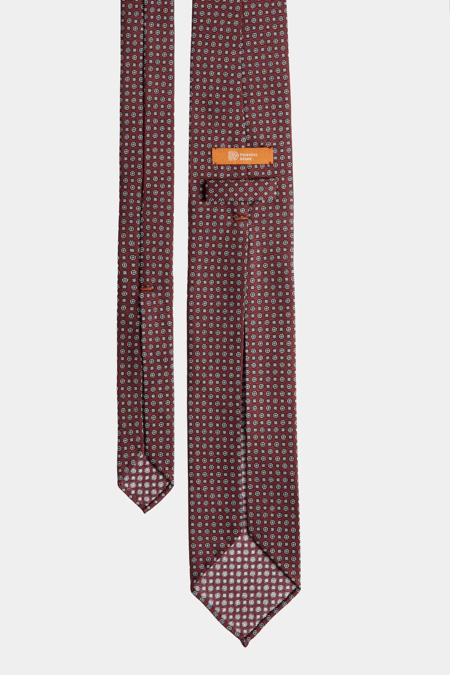 Bordeaux Paisley 7-Fold Tie - Florentinodelure