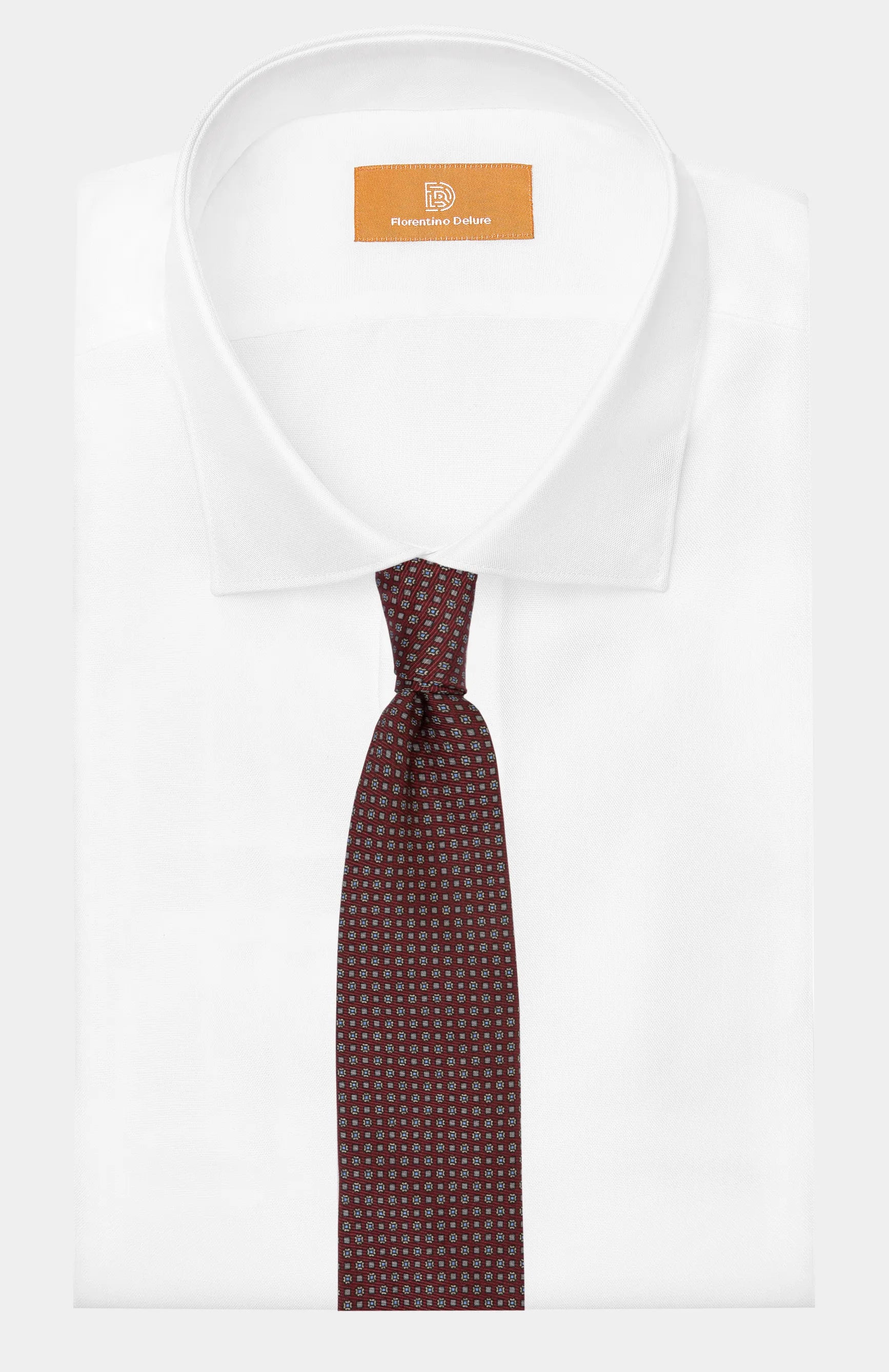 Bordeaux Paisley 7-Fold Tie - Florentinodelure