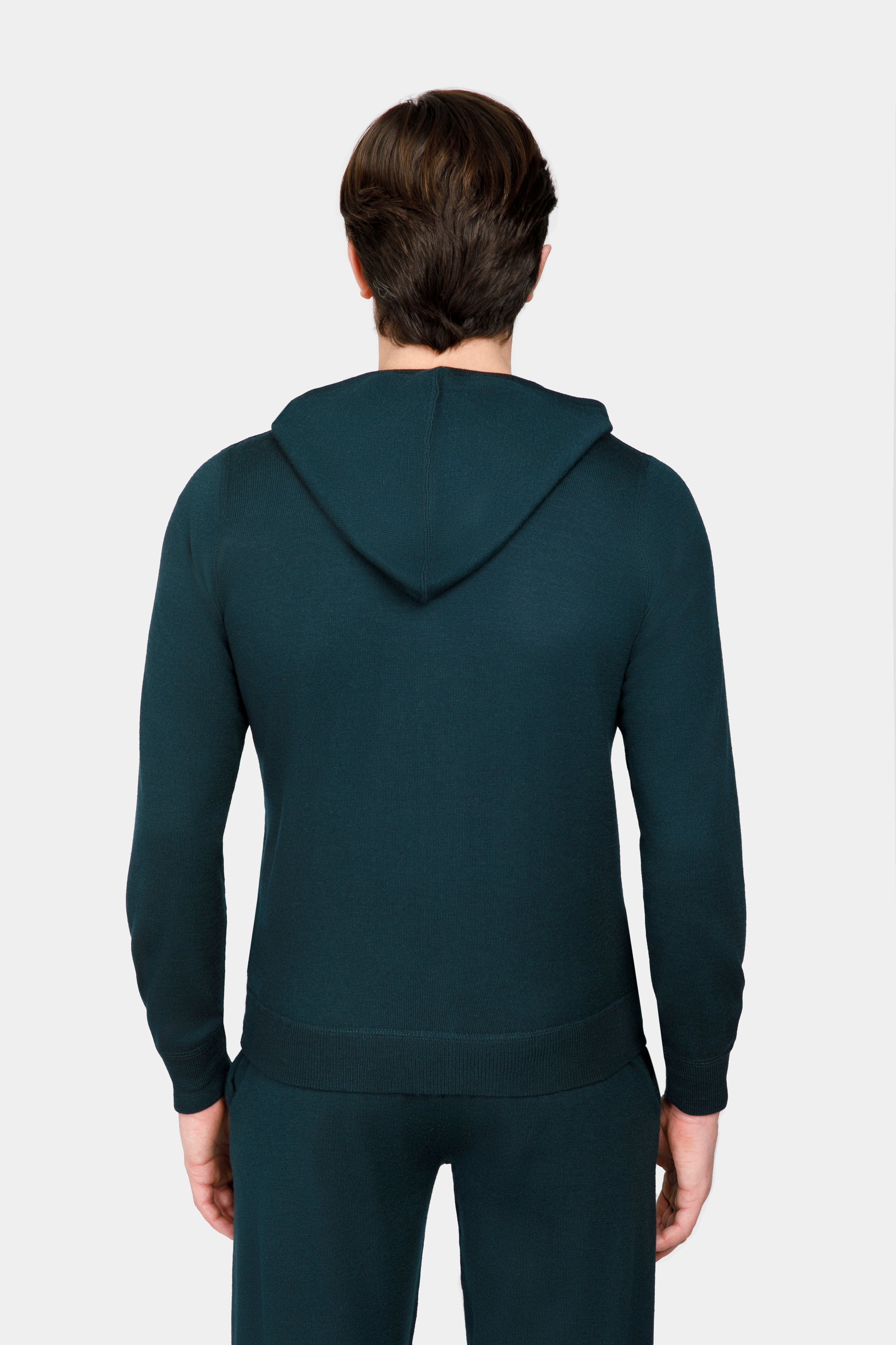 Dark Green Merino Loungewear Suit - Florentinodelure