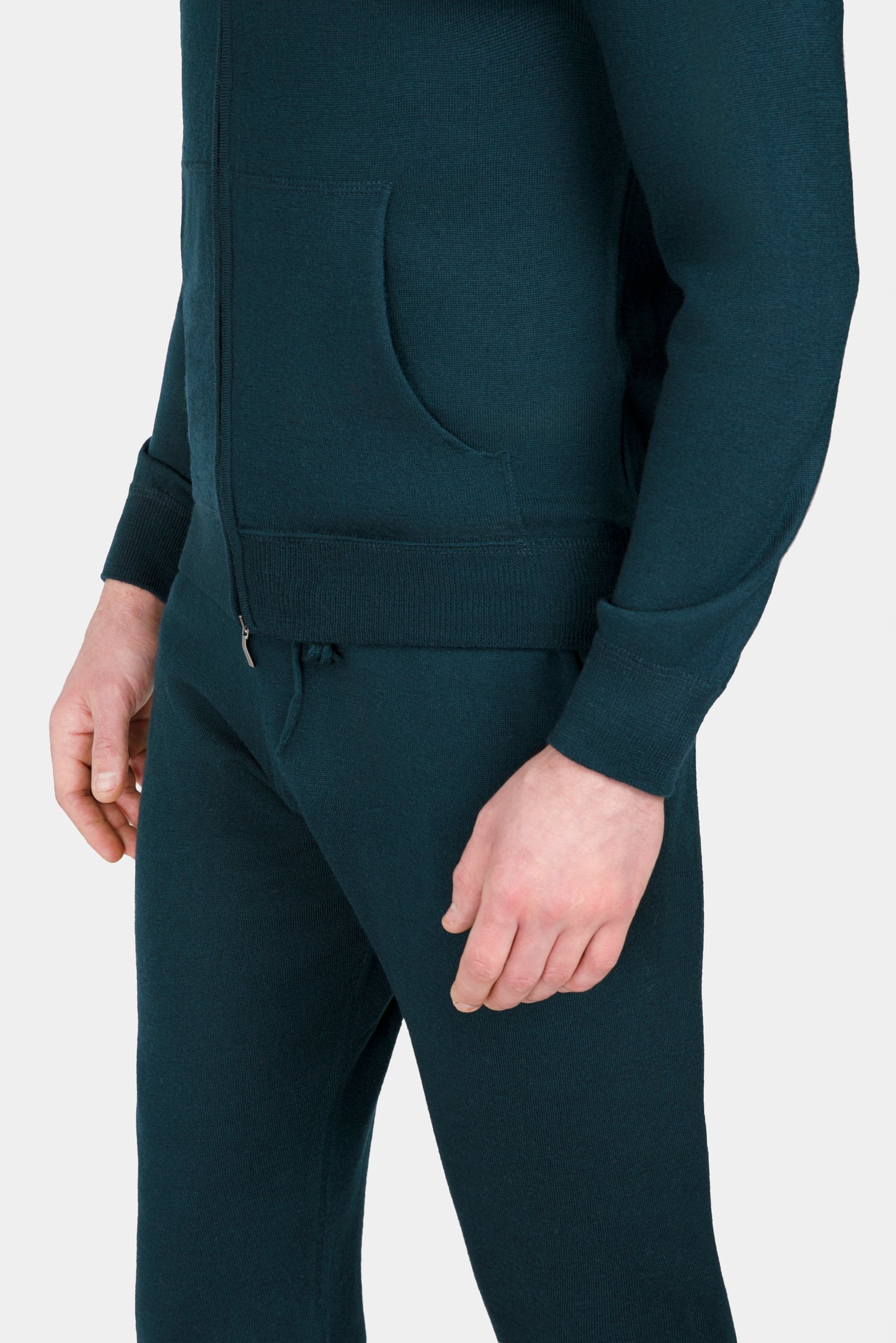 Dark Green Merino Loungewear Suit - Florentinodelure