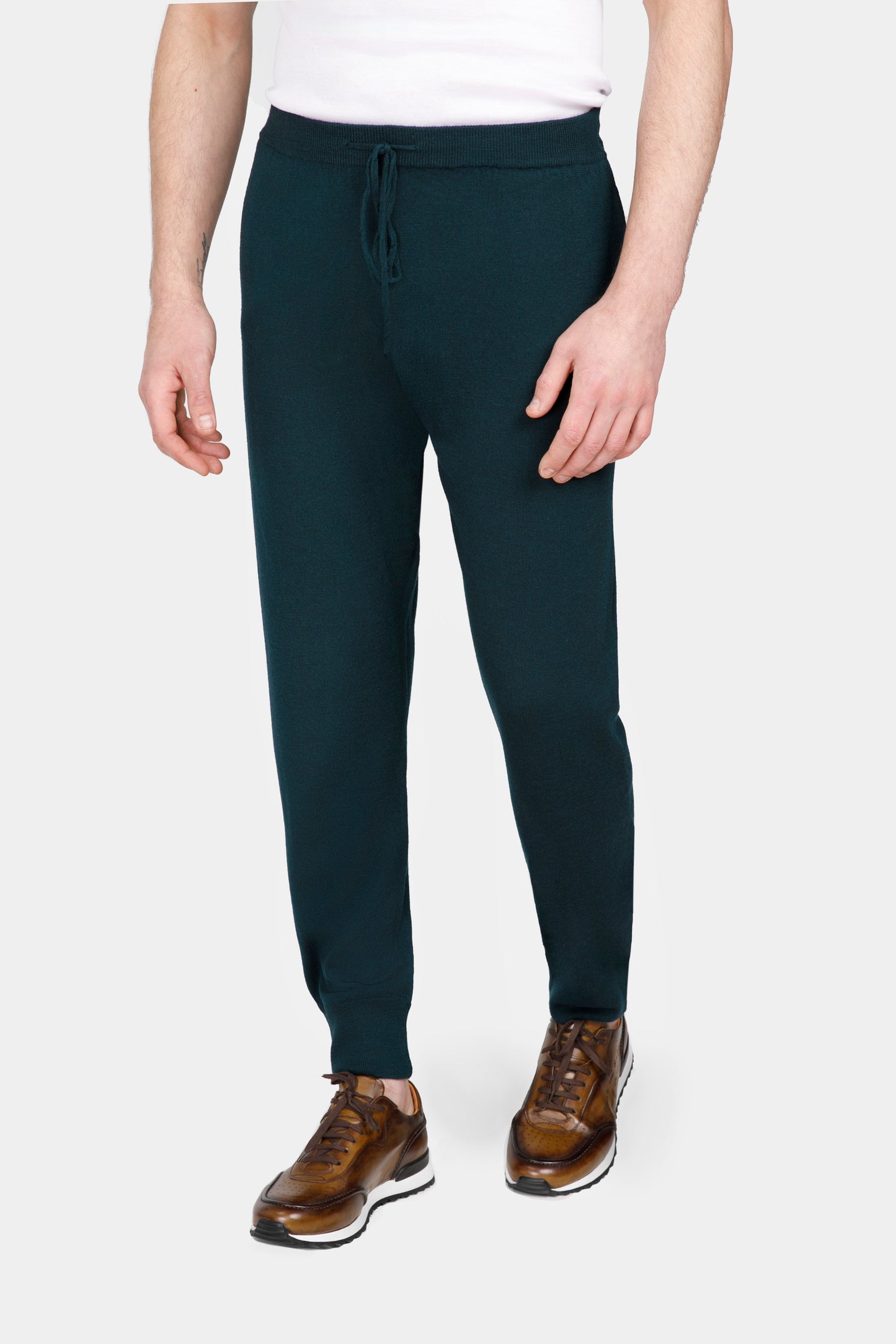 Dark Green Merino Loungewear Suit - Florentinodelure