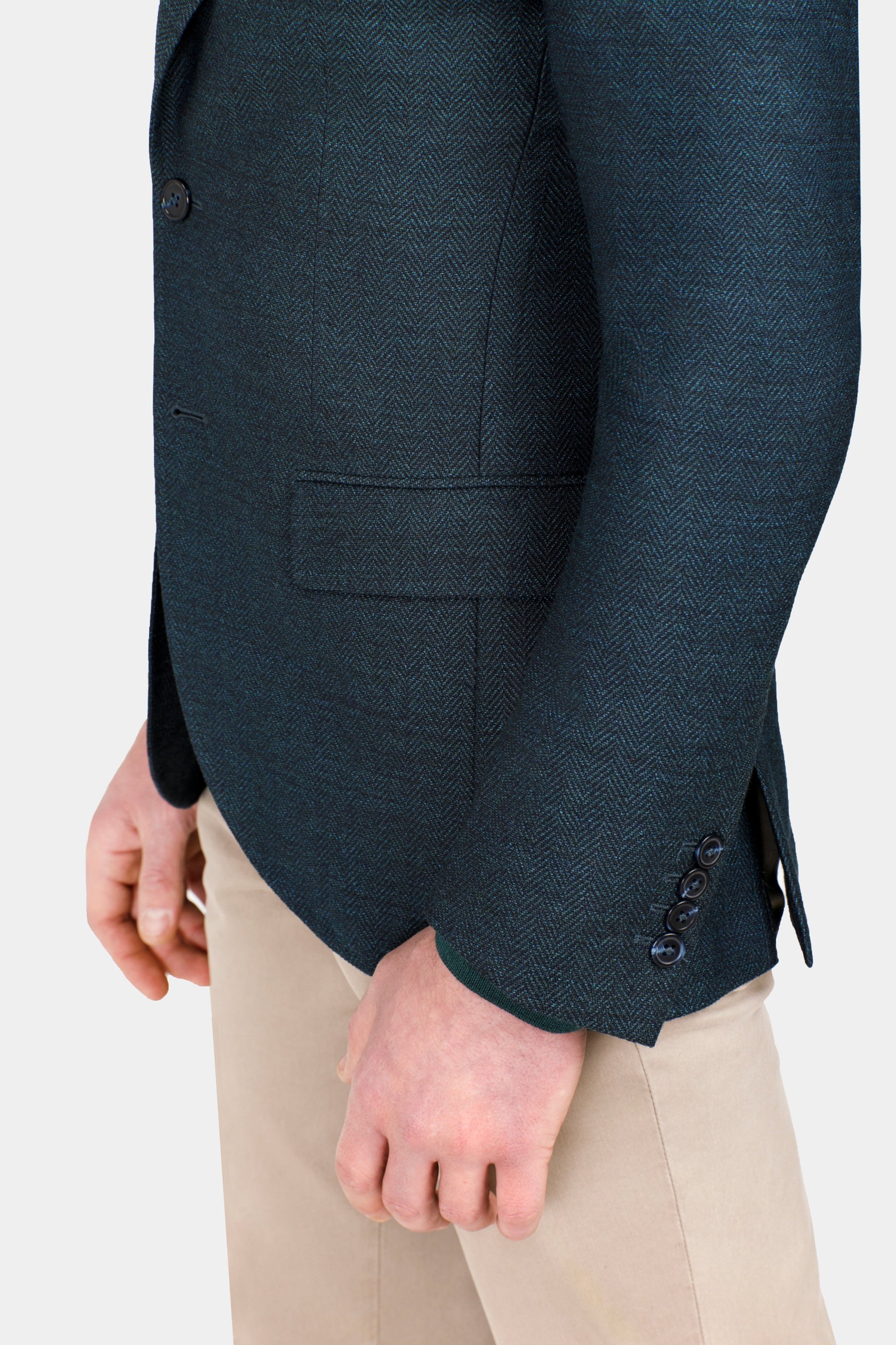 Green Herringbone PHOENIX Jacket - Florentinodelure