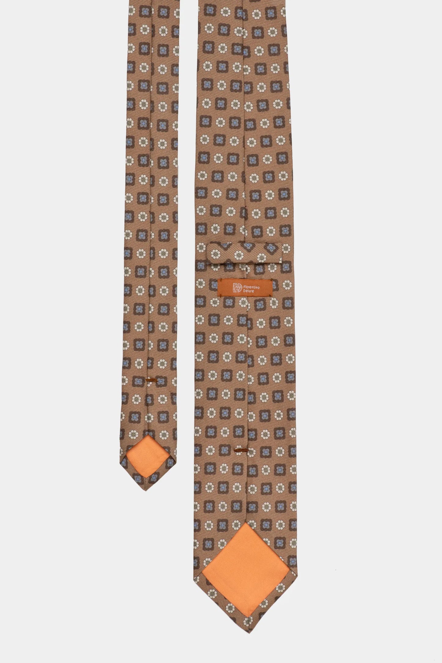 Light Brown Paisley Tie - Florentinodelure