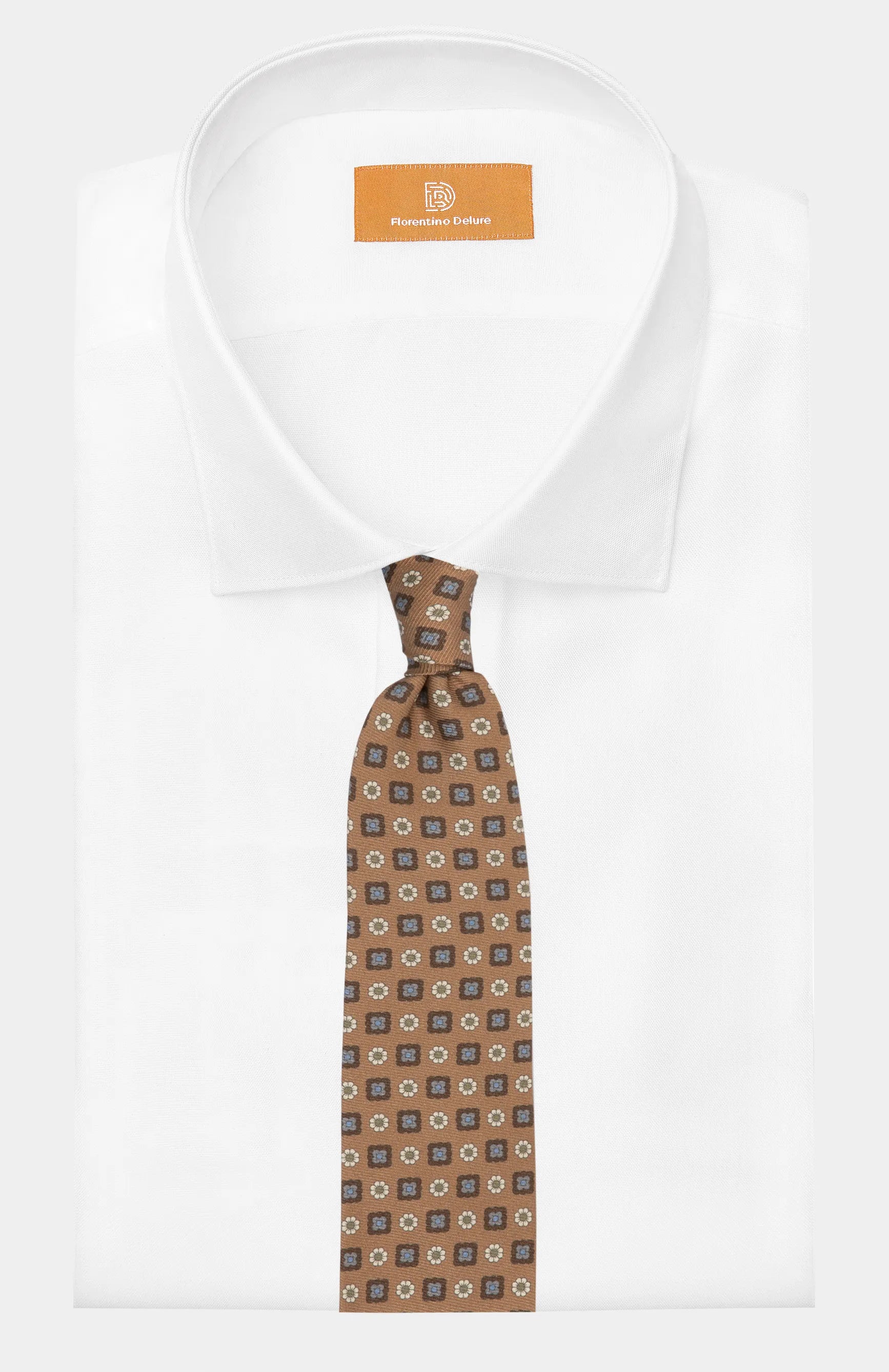 Light Brown Paisley Tie - Florentinodelure