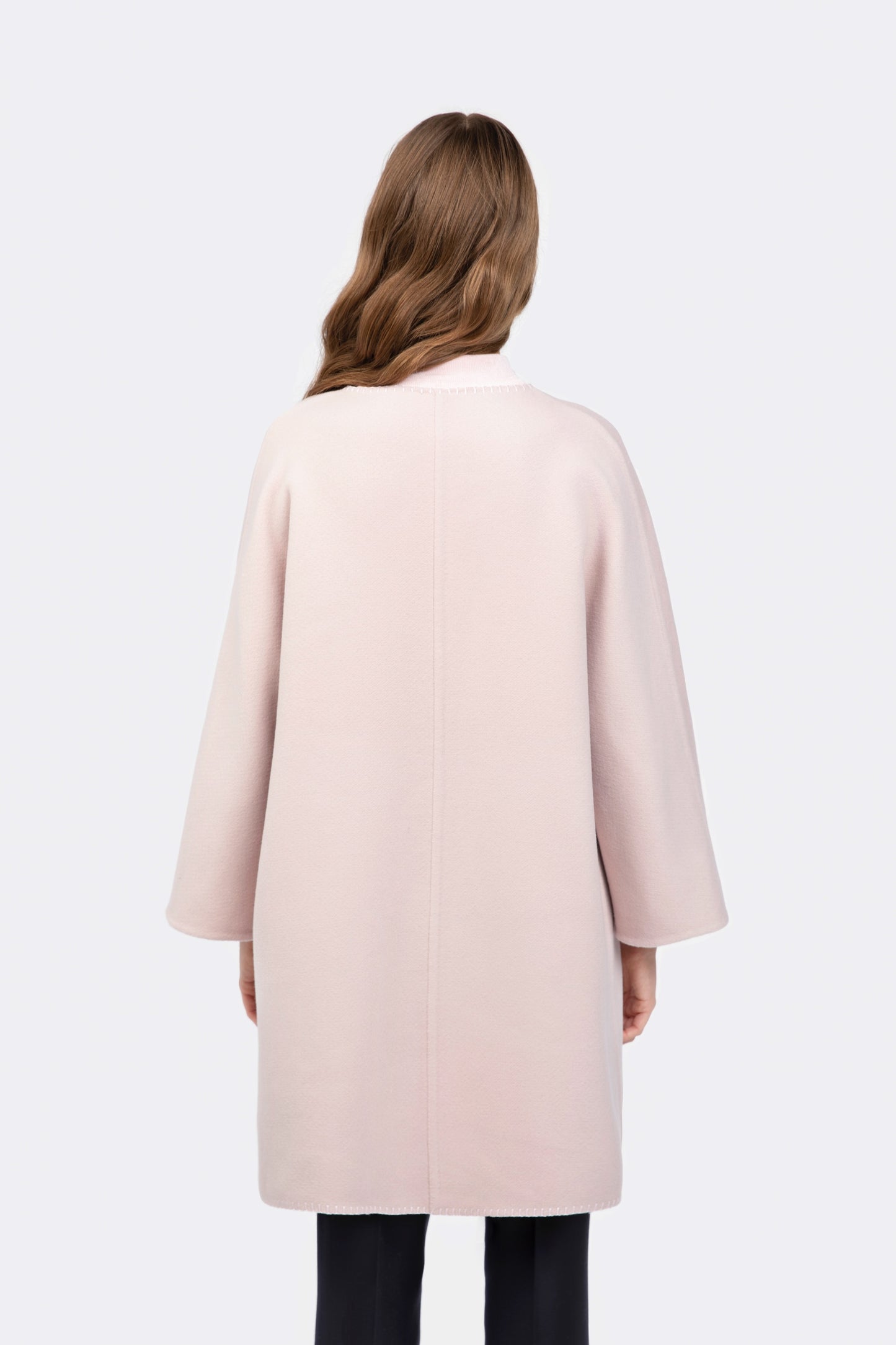 Light Pink Wool Overcoat - Florentinodelure