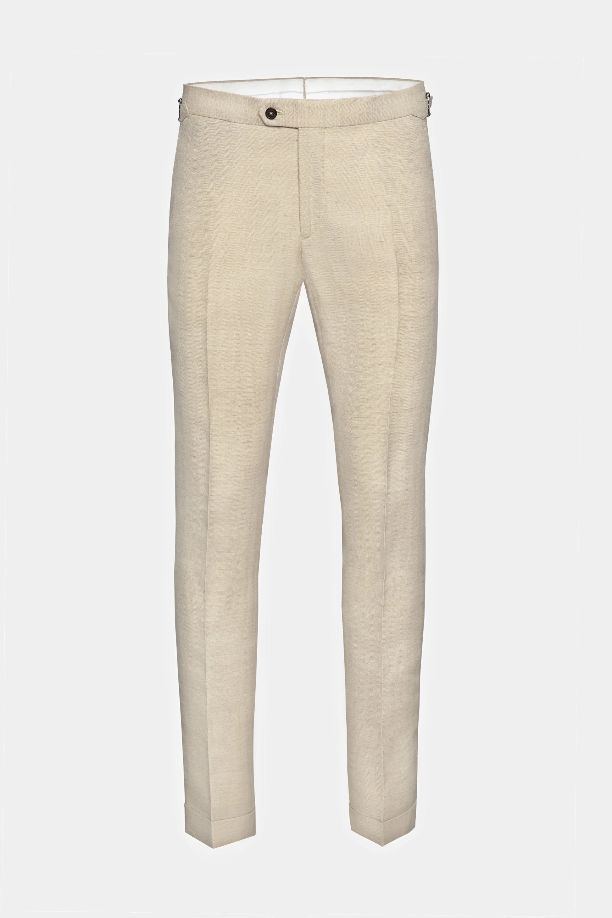 Pantaloni costumul bej Diablo din in Florentinodelure, textură elegantă.
