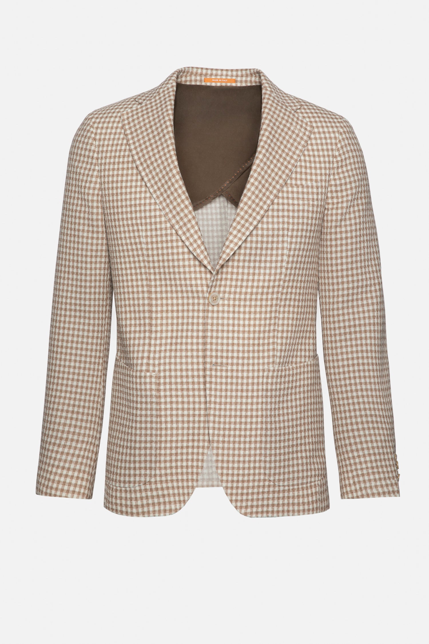 Light Brown Houndstooth FLEXO Jacket - Florentinodelure