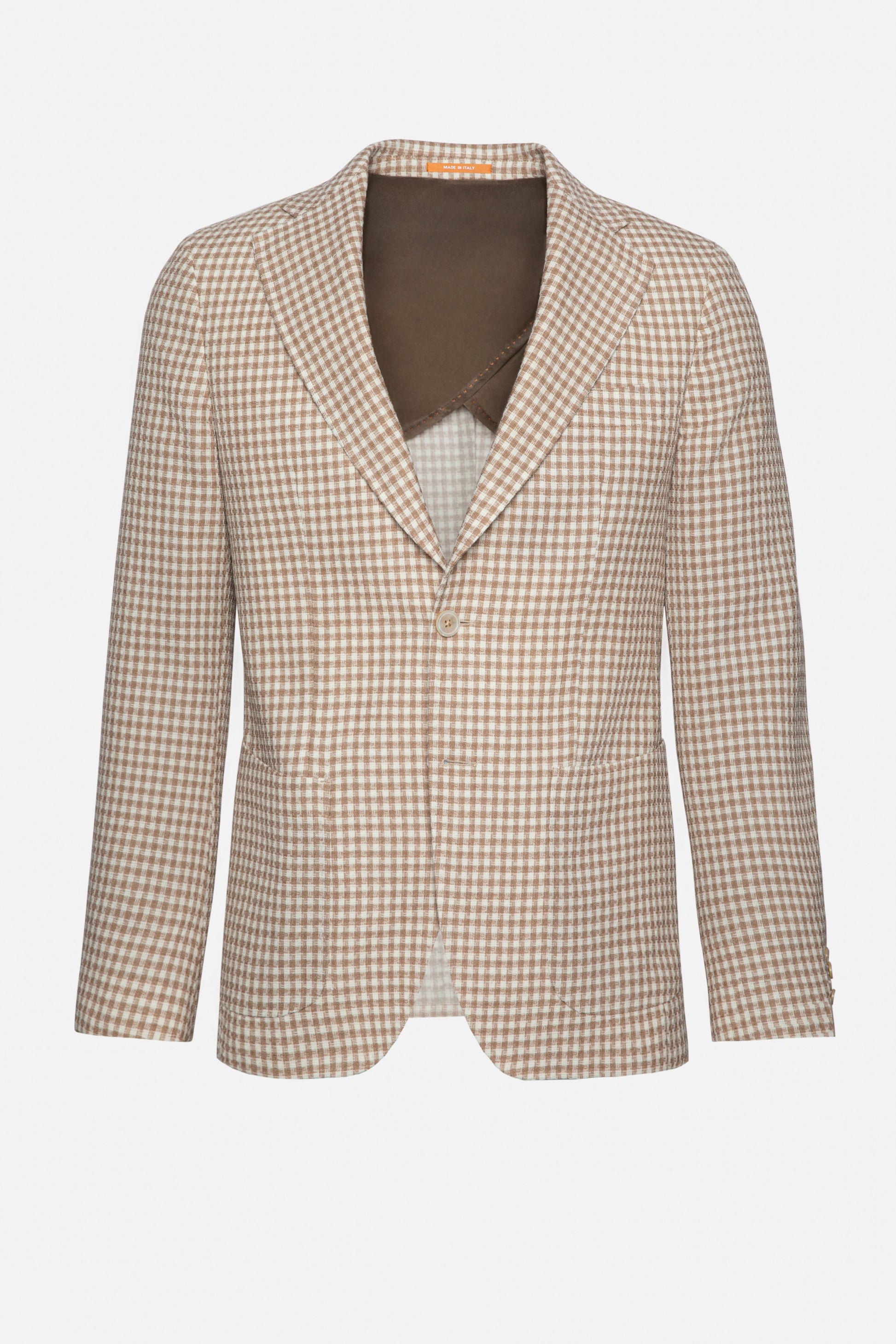 Light Brown Houndstooth FLEXO Jacket - Florentinodelure