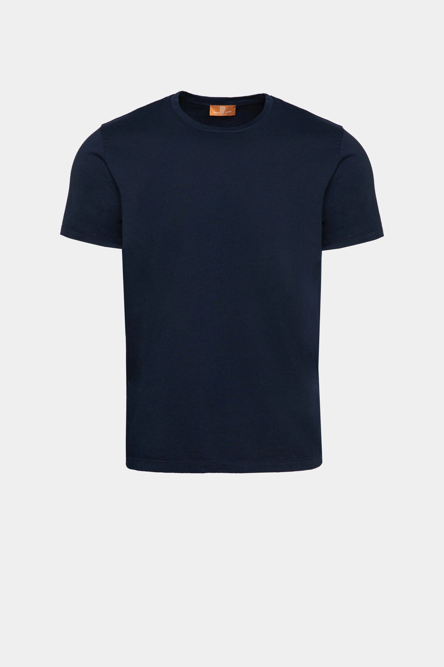 Tricou navy din bumbac Florentinodelure pentru bărbați, crewneck.