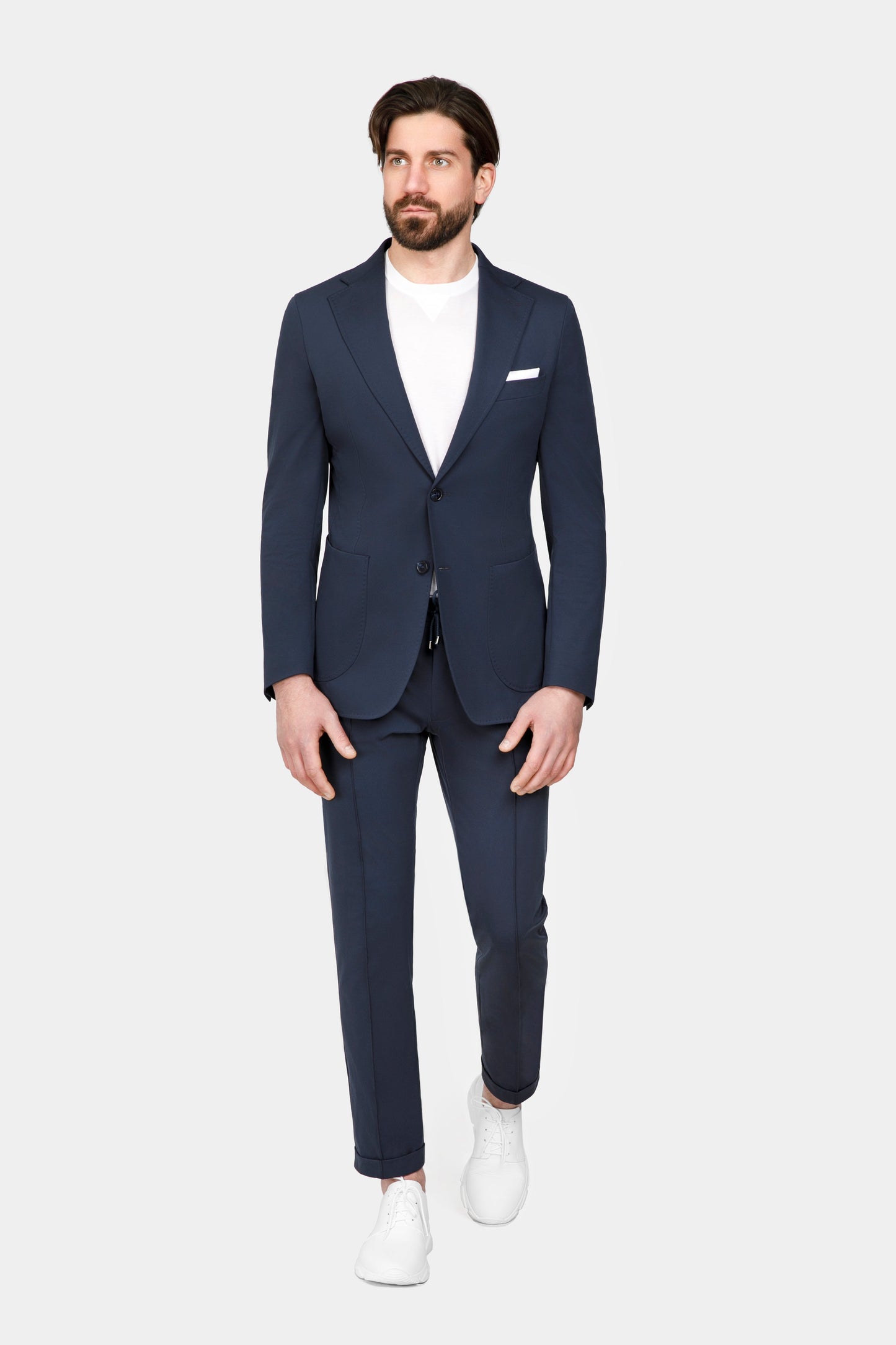 Navy Spandex Flexo Suit - Florentinodelure