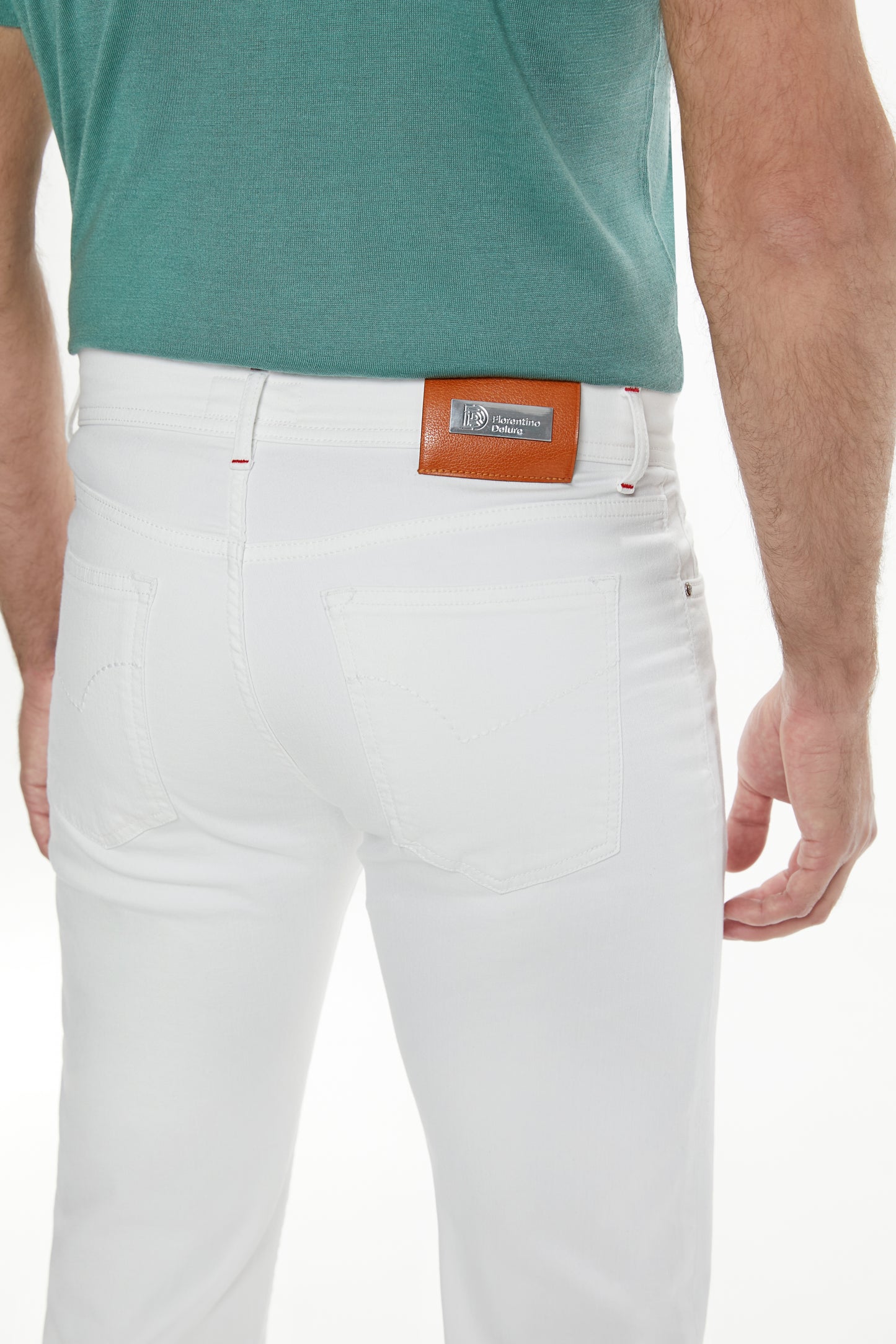 White 5-POCKET Trousers